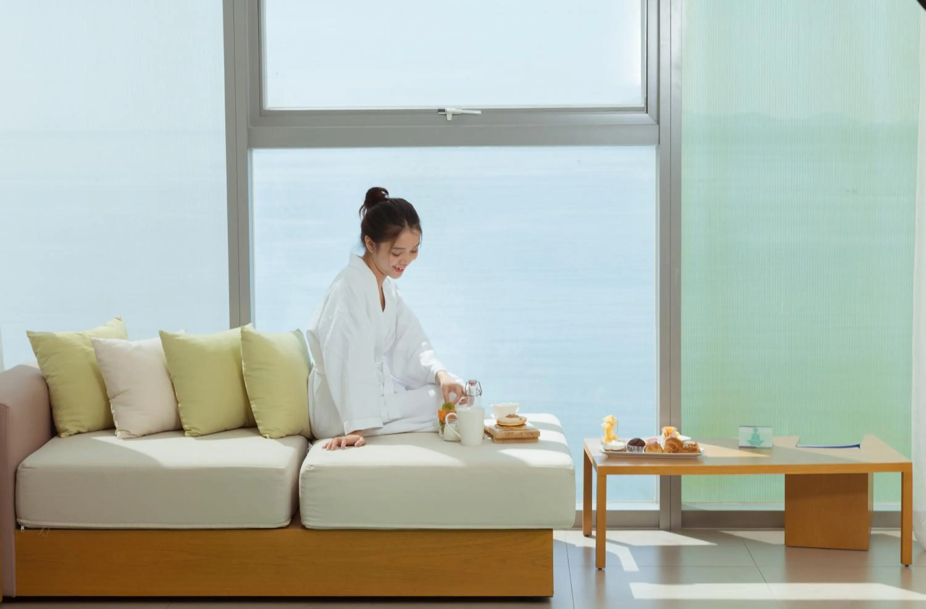 Living room in Fusion Suites Da Nang