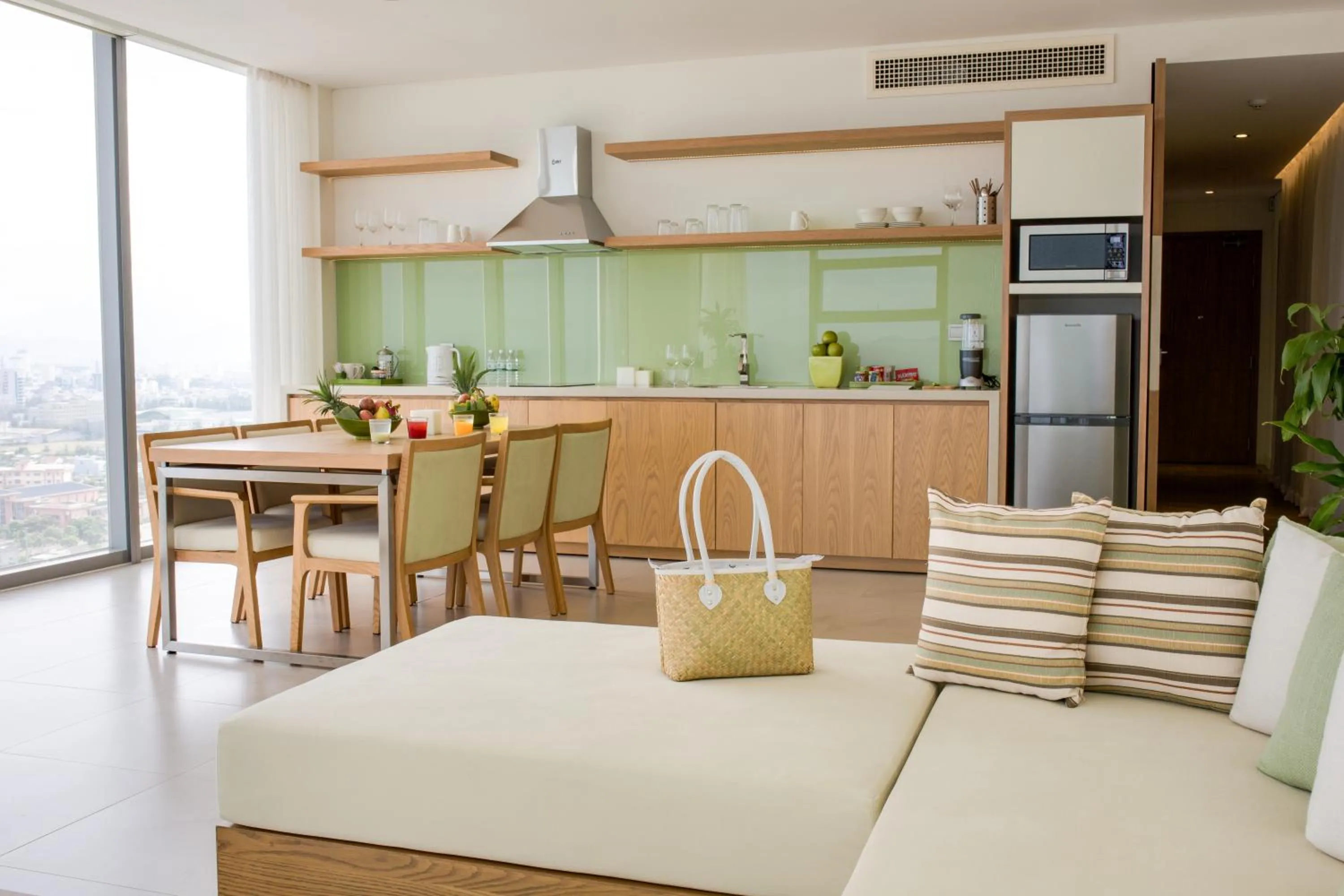 Living room in Fusion Suites Da Nang