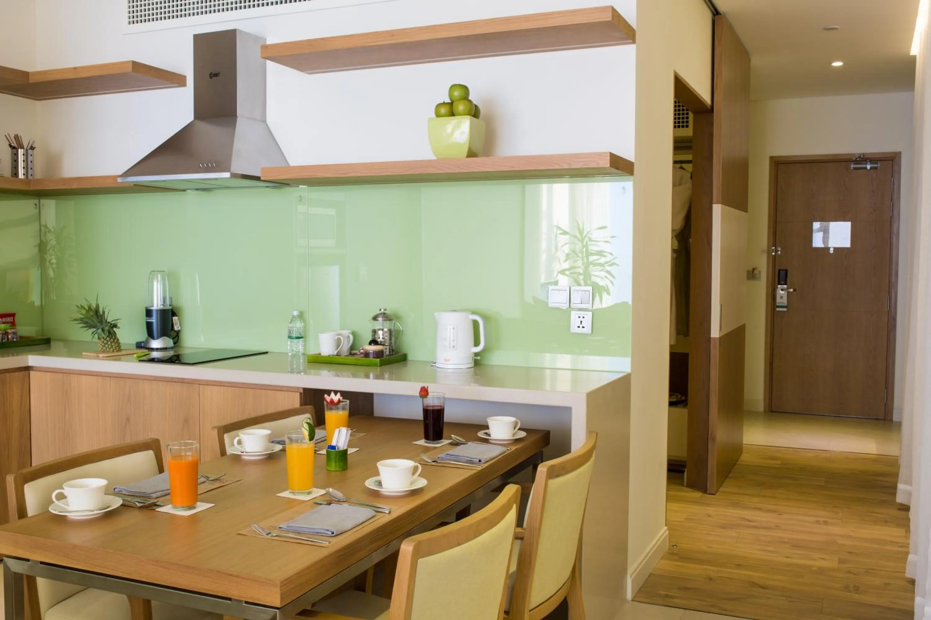 Kitchen or kitchenette in Fusion Suites Da Nang