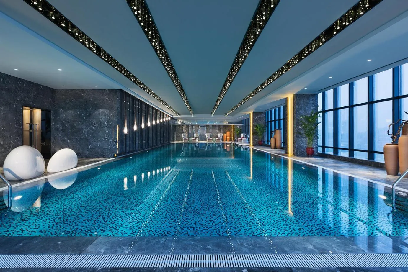 Swimming pool in Wanda Realm Jiangmen