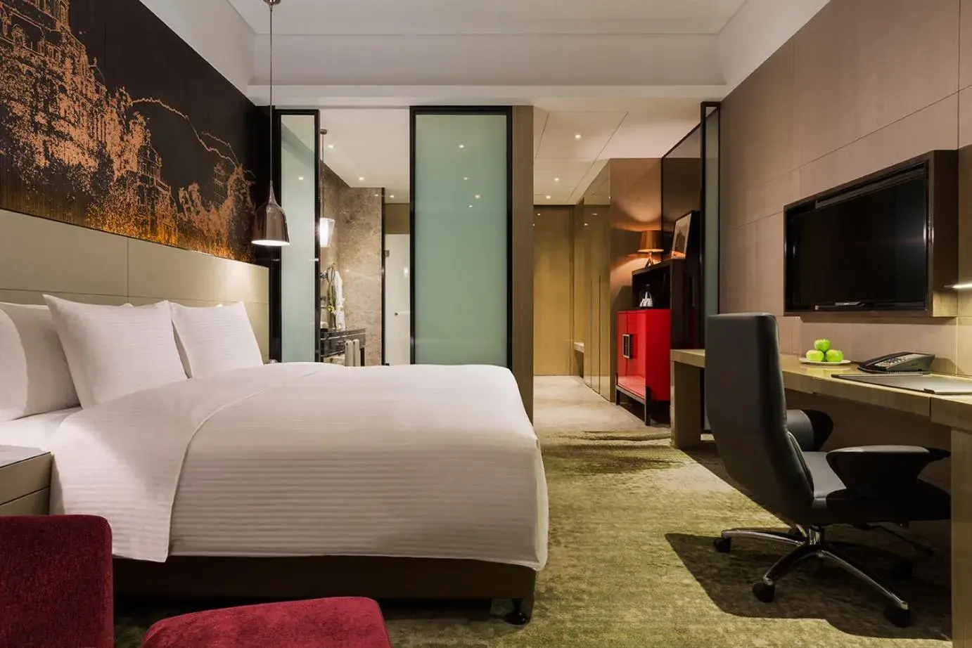 Executive Deluxe King Room in Wanda Realm Jiangmen Executive Deluxe King Room in Wanda Realm Jiangmen