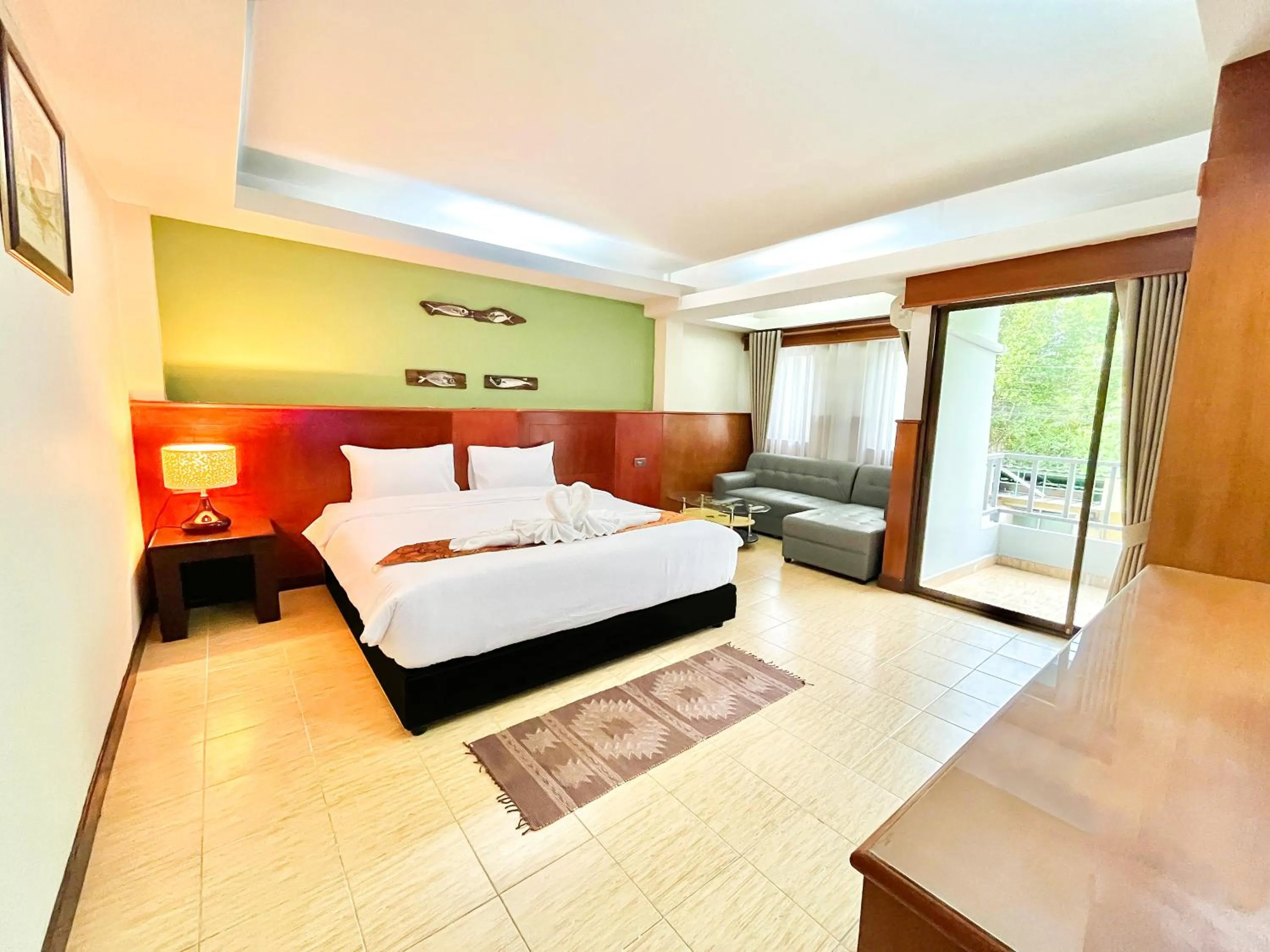 Bed in The Atnal Lanta Budget and Eco Friendly hotel in Koh Lanta