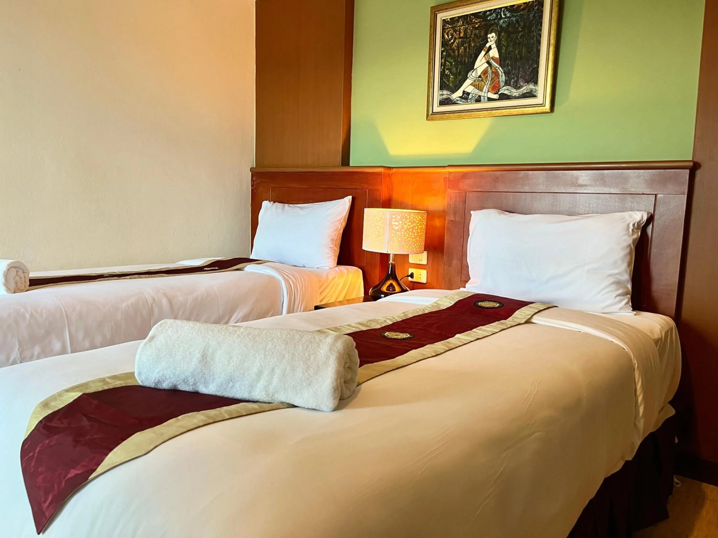 Bed in The Atnal Lanta Budget and Eco Friendly hotel in Koh Lanta