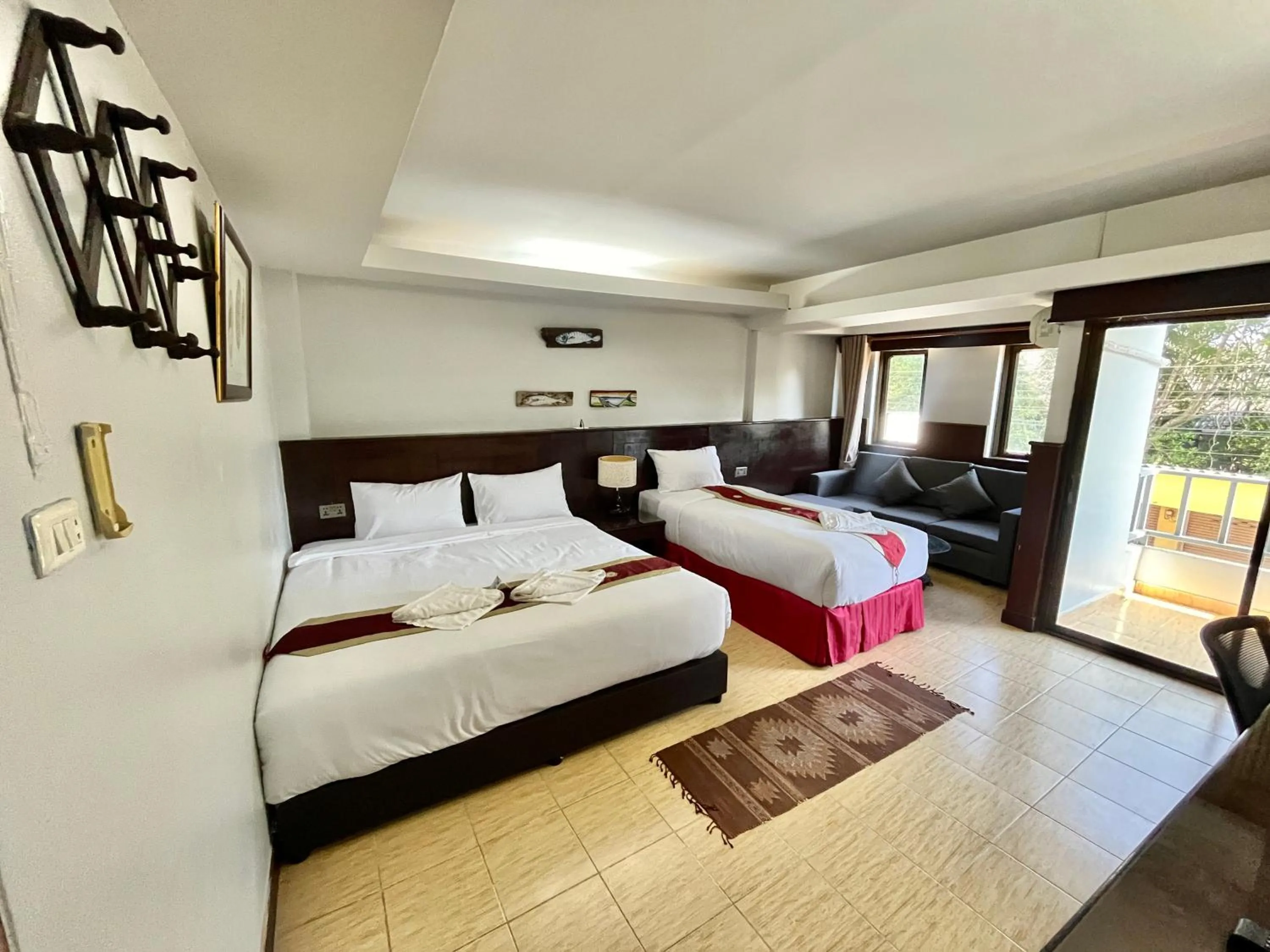 Bed in The Atnal Lanta Budget and Eco Friendly hotel in Koh Lanta