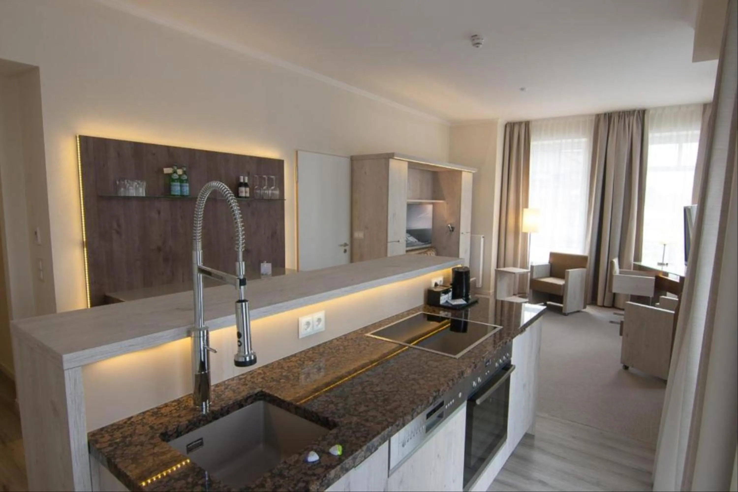 Kitchen or kitchenette in Arkadenhaus - Hotel Freiherr von Schwarzenberg