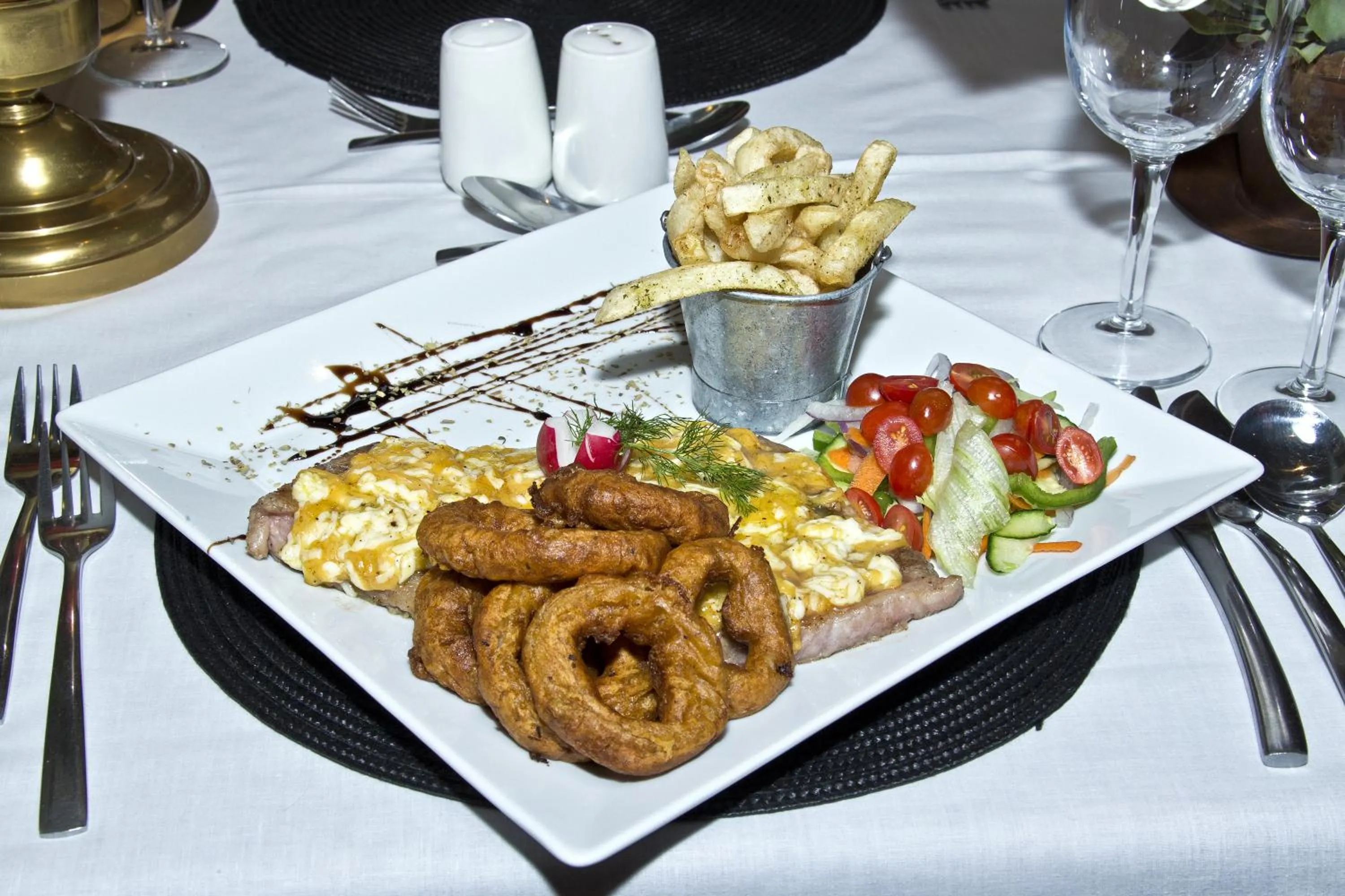 Food close-up in Bahnhof Hotel Aus