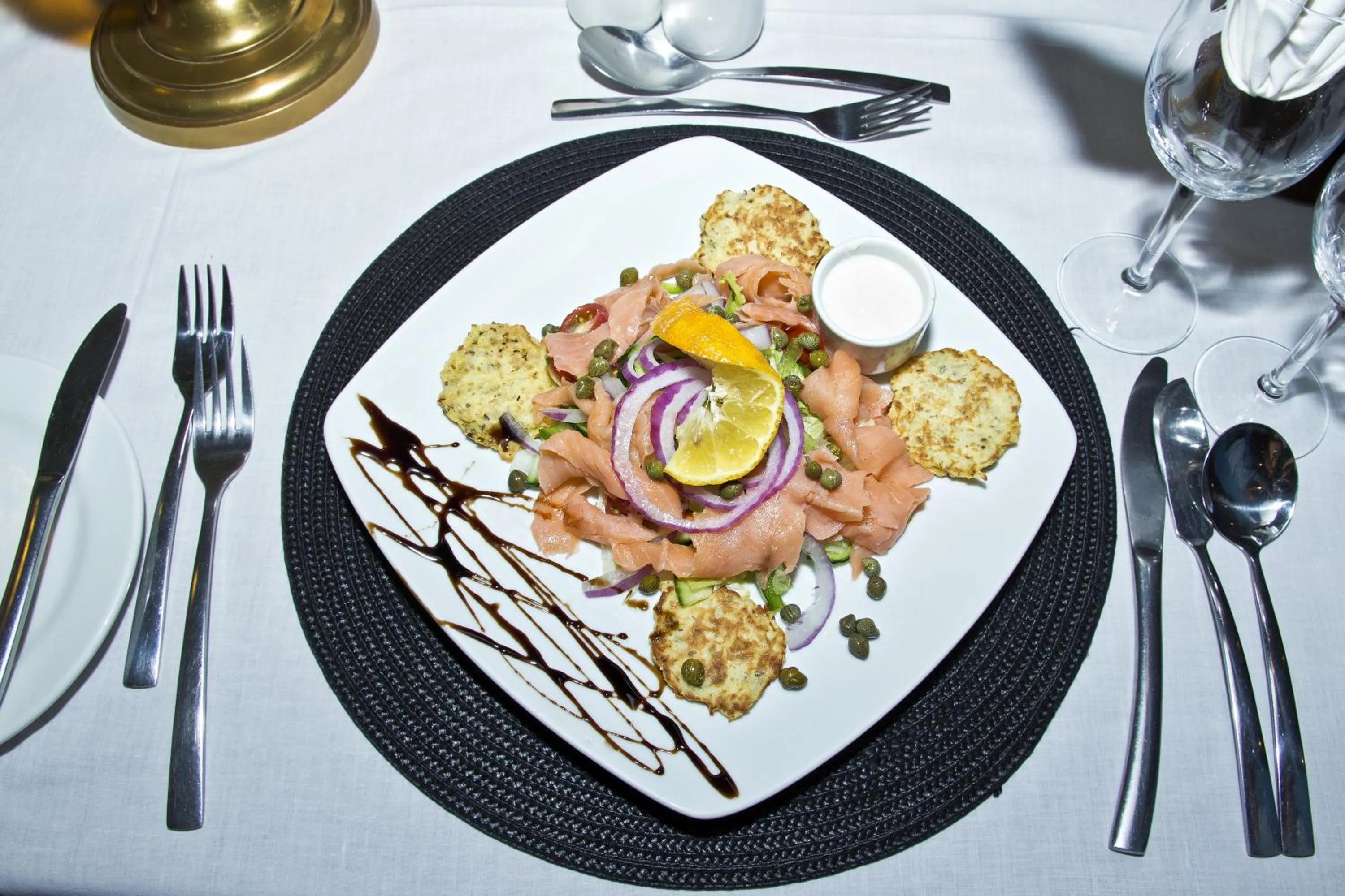 Food close-up in Bahnhof Hotel Aus