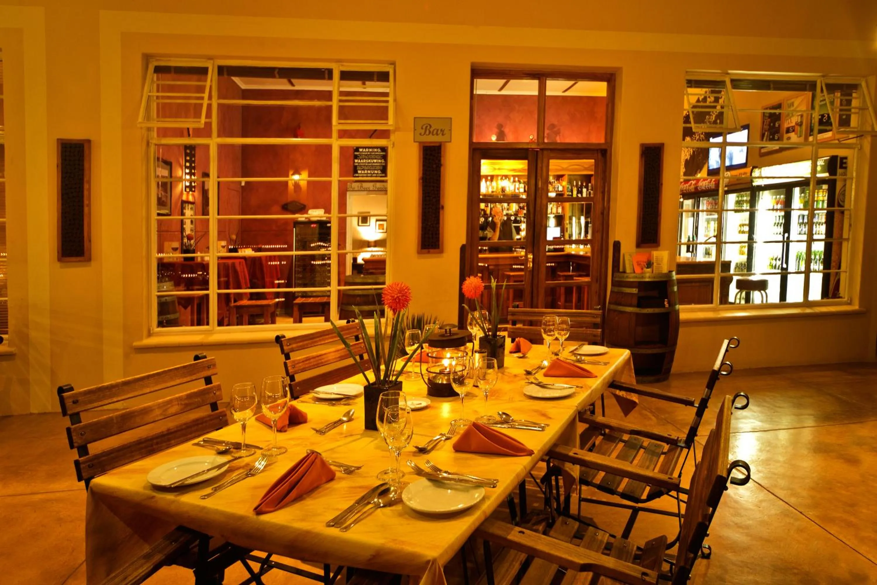 Patio in Bahnhof Hotel Aus