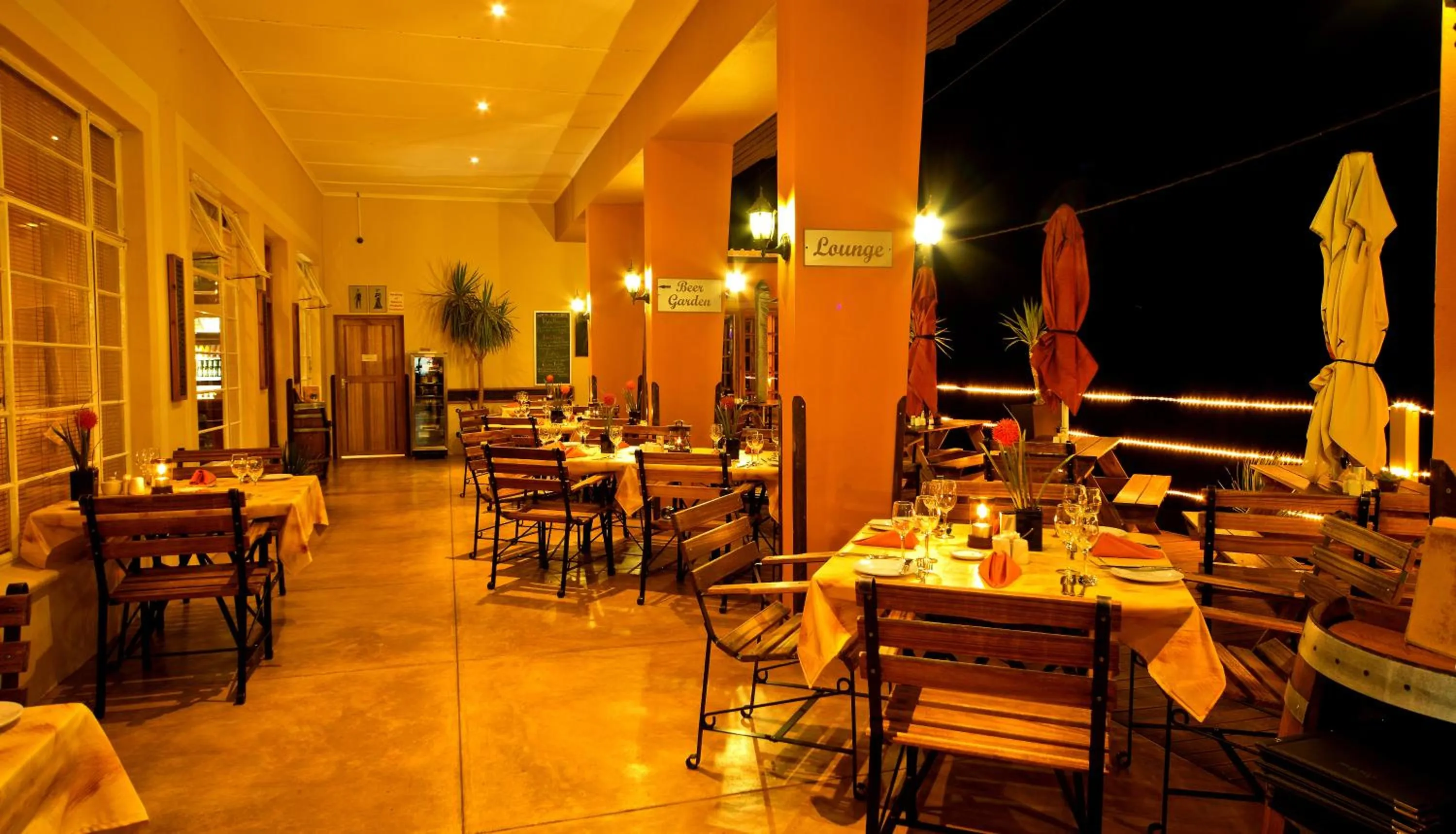 Patio in Bahnhof Hotel Aus