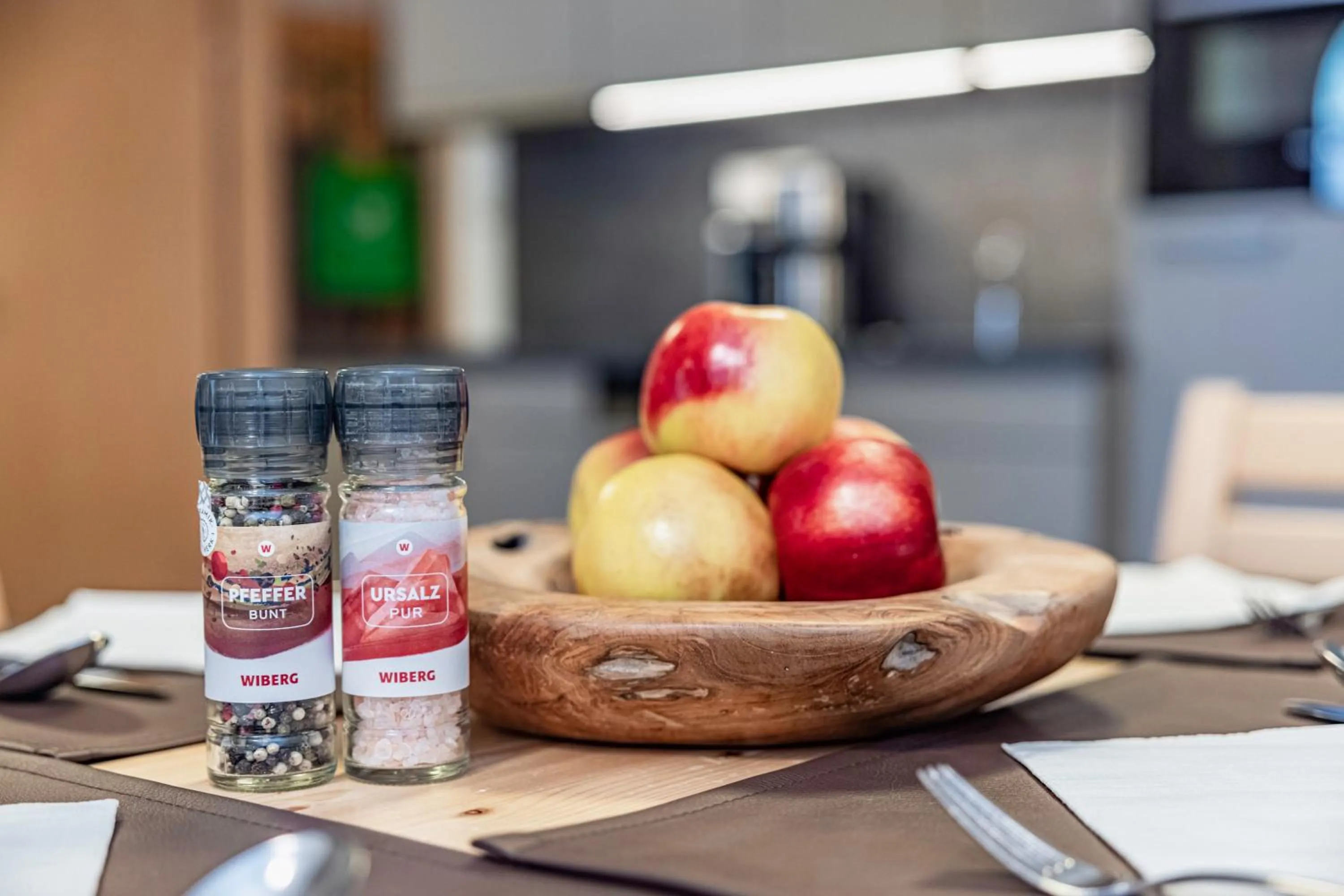 Kitchen or kitchenette in nawu apartments & Restaurant