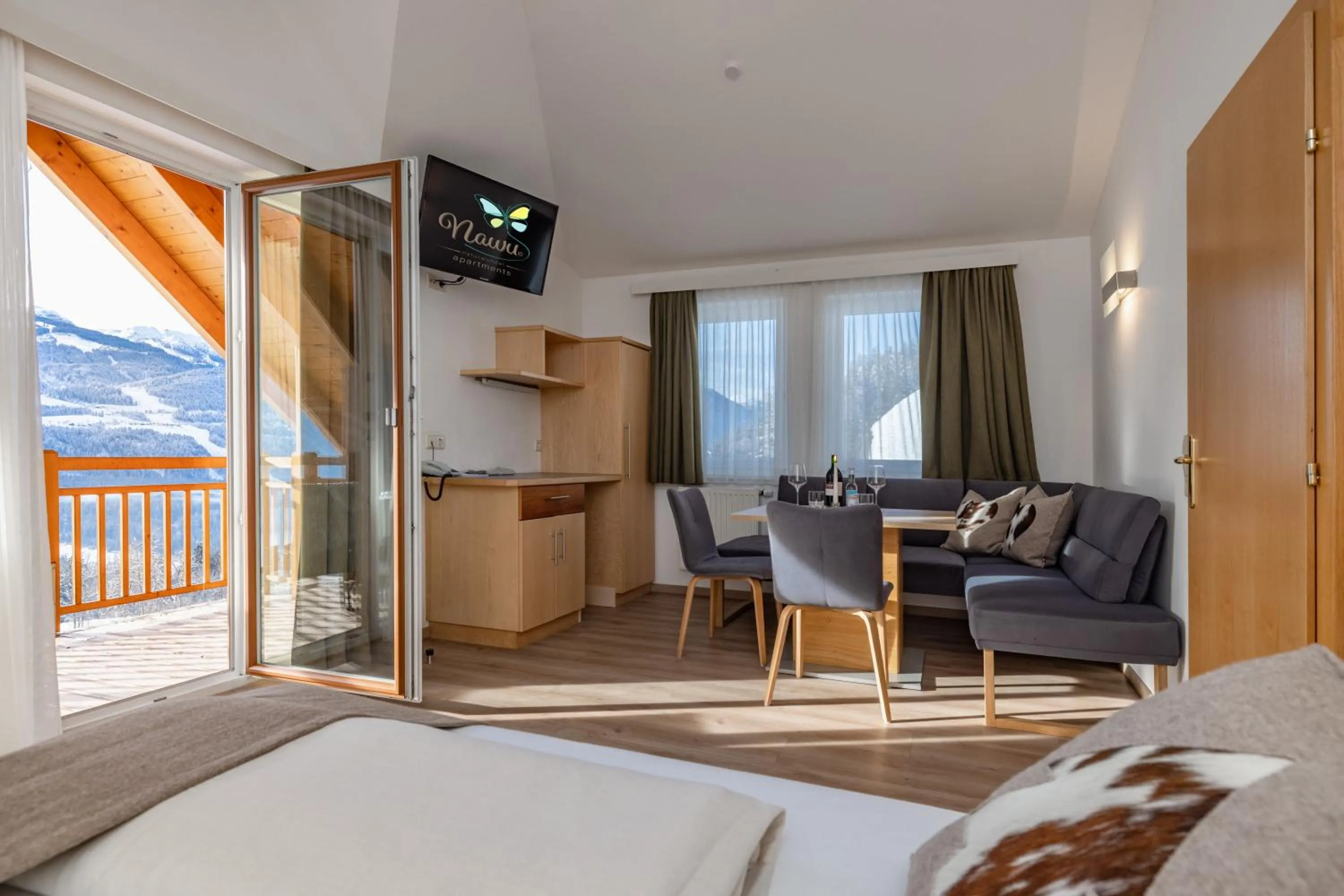 Photo of the whole room, Bed in nawu apartments & Restaurant