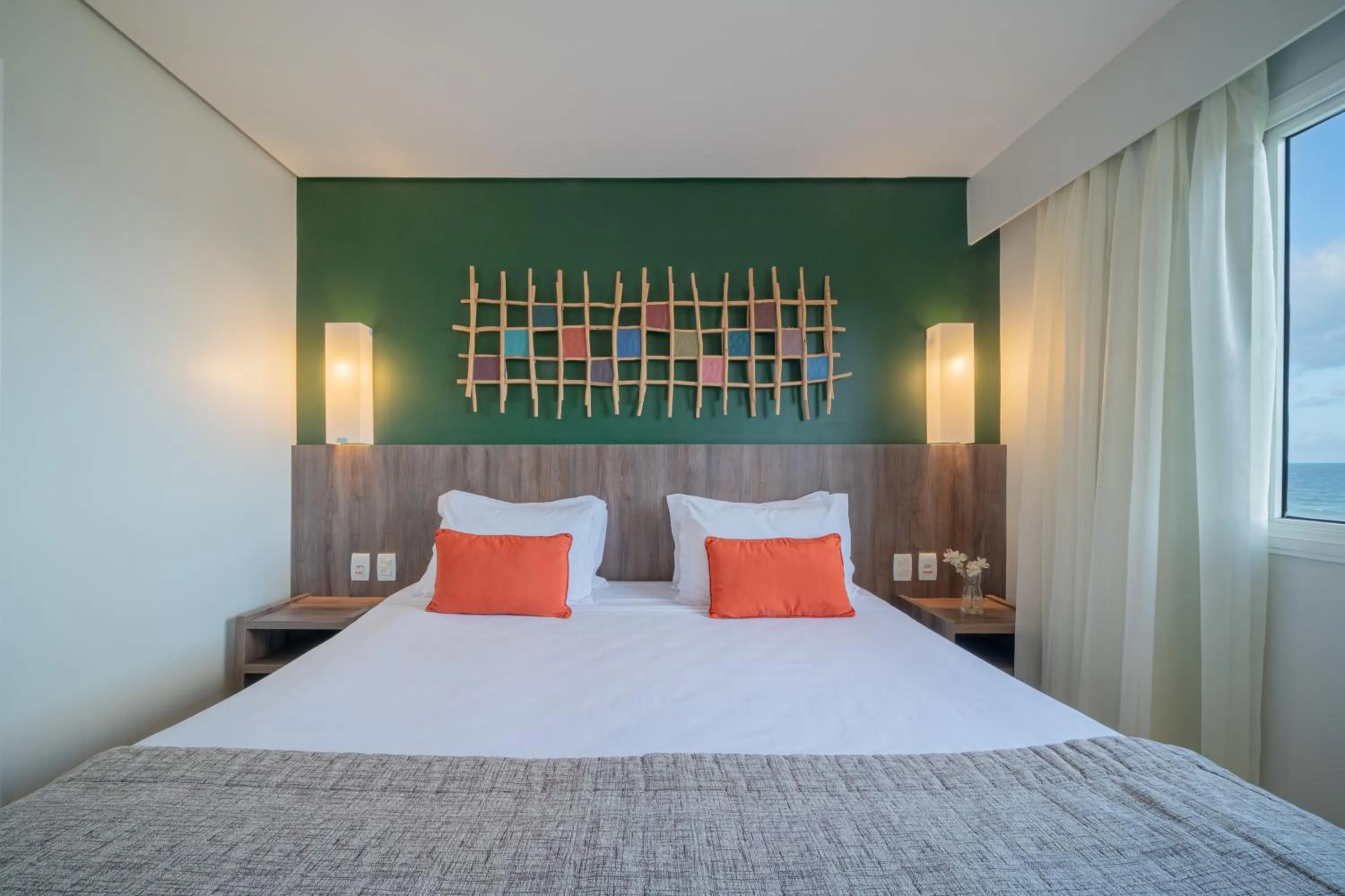 Bed in Beach Park Resort - Oceani