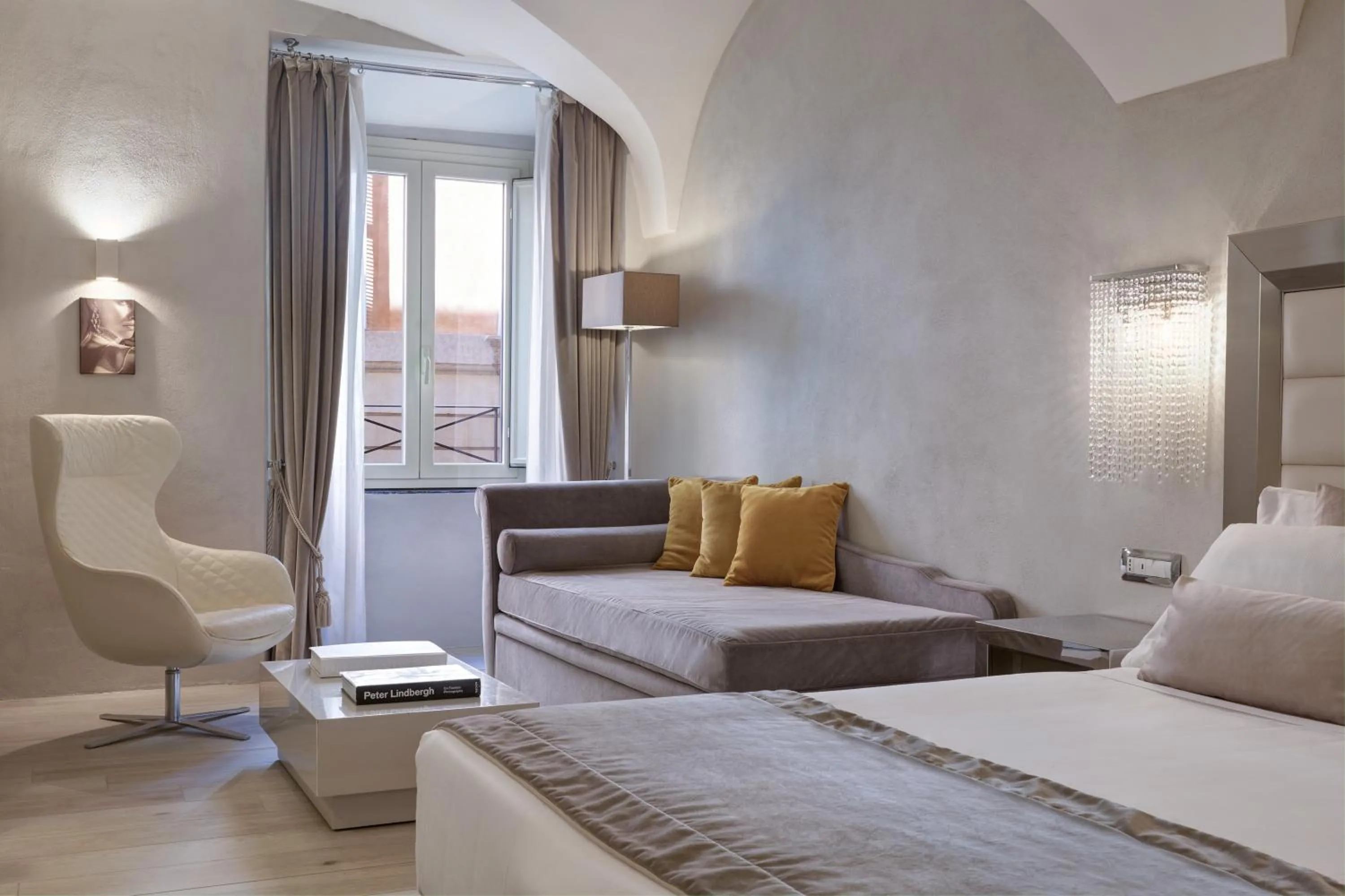 Living room, Bed in Terrace Pantheon Relais