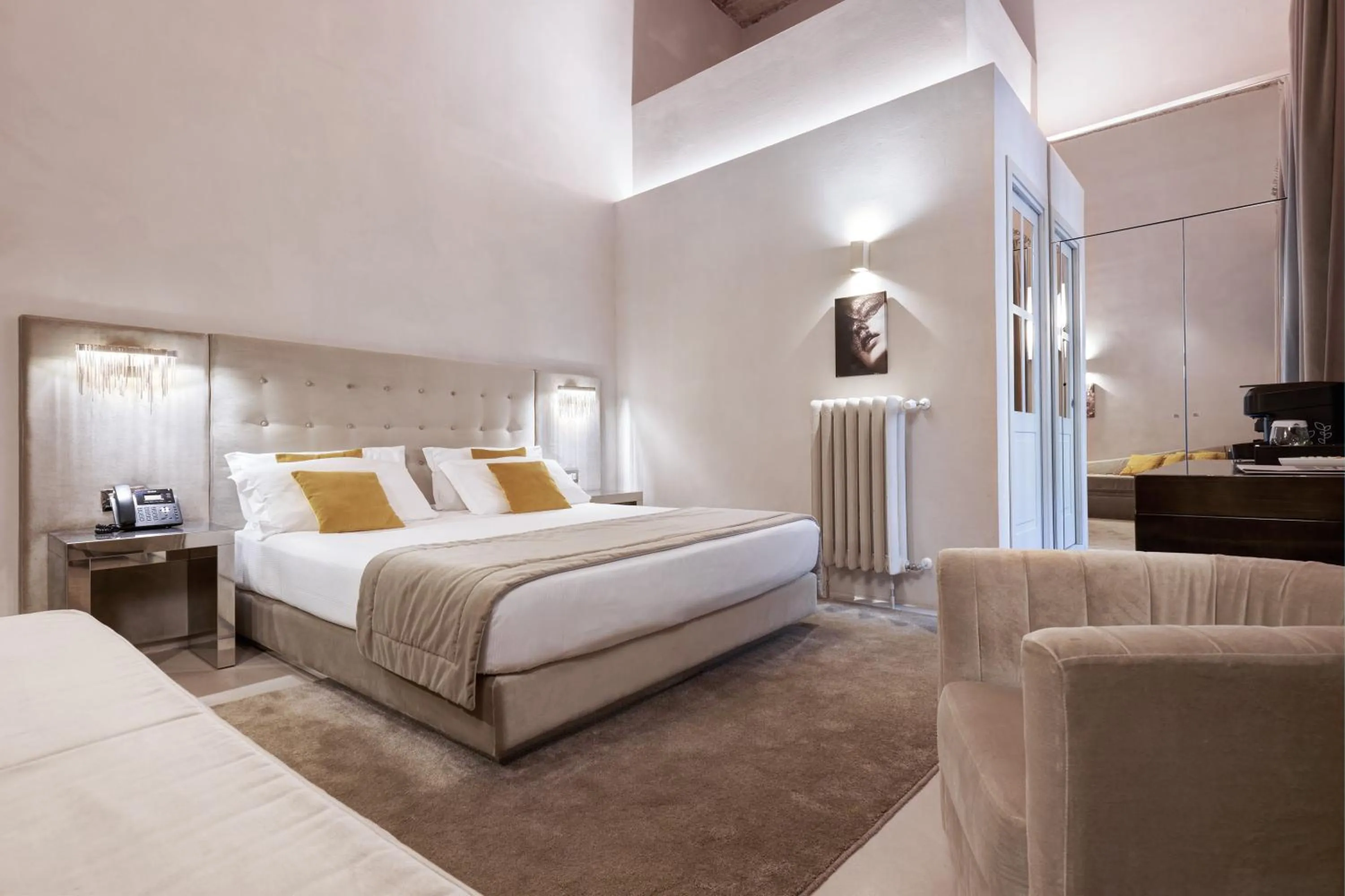 Living room, Bed in Terrace Pantheon Relais