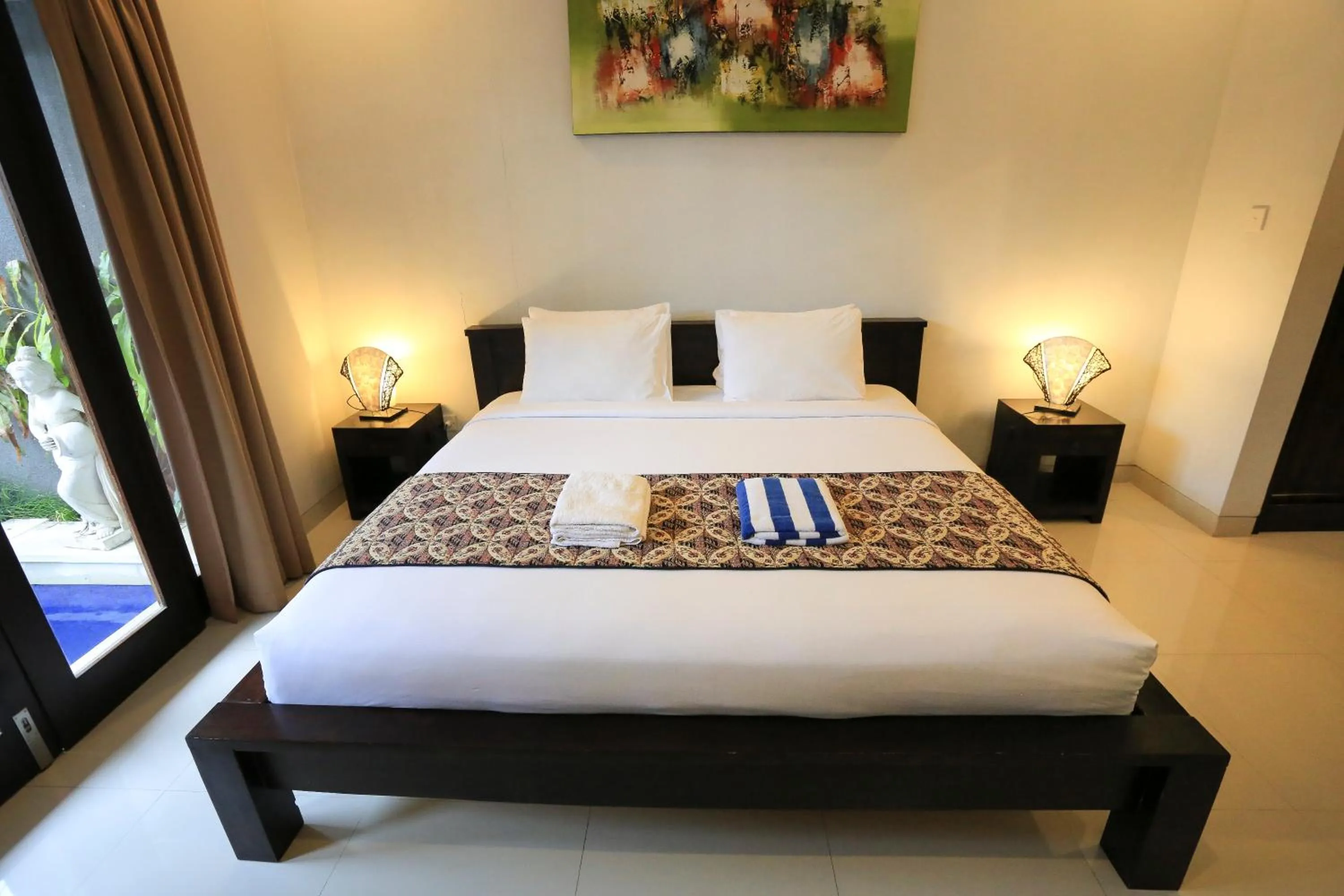 Bed in Nyoman Villa Sanur