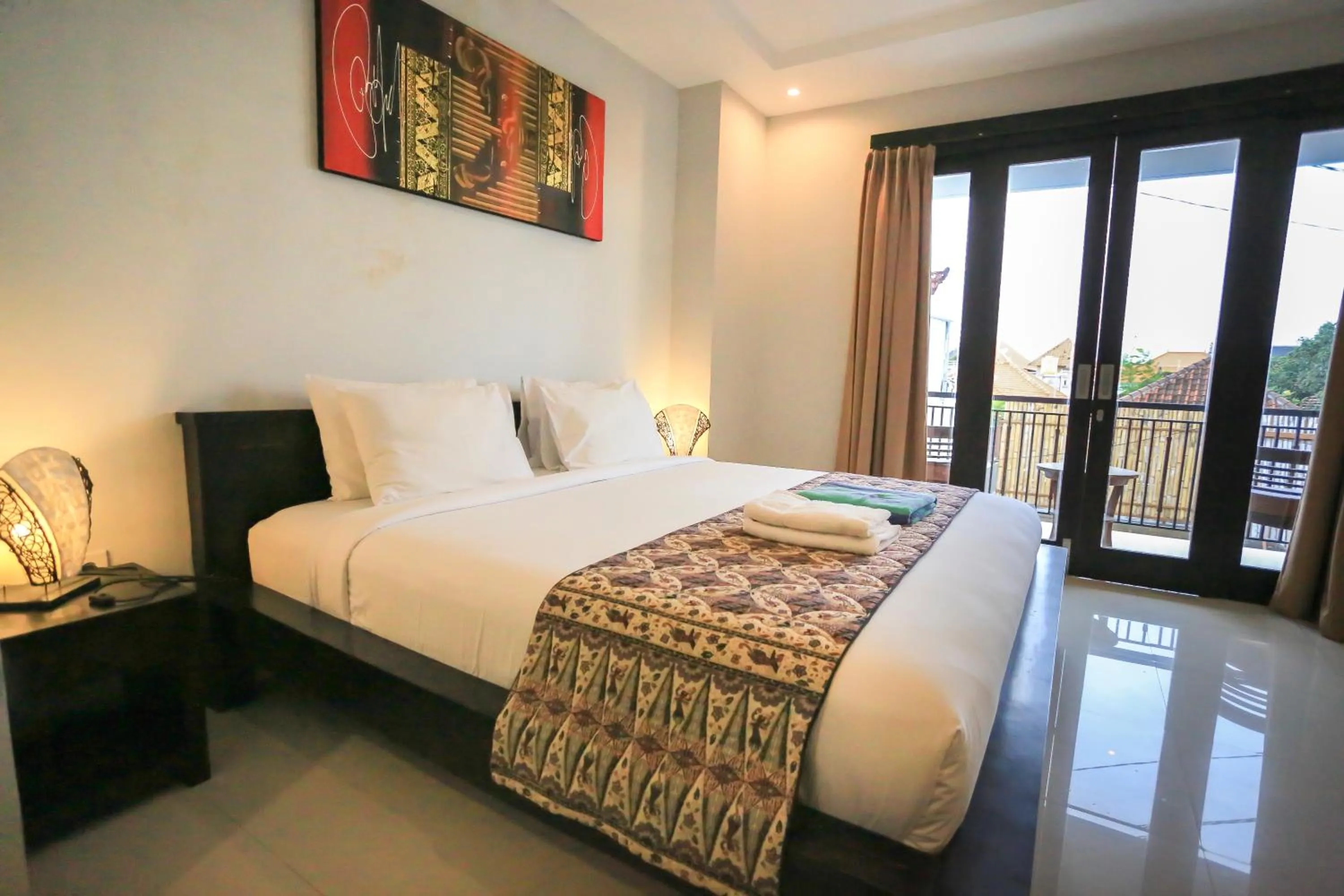 Bed in Nyoman Villa Sanur