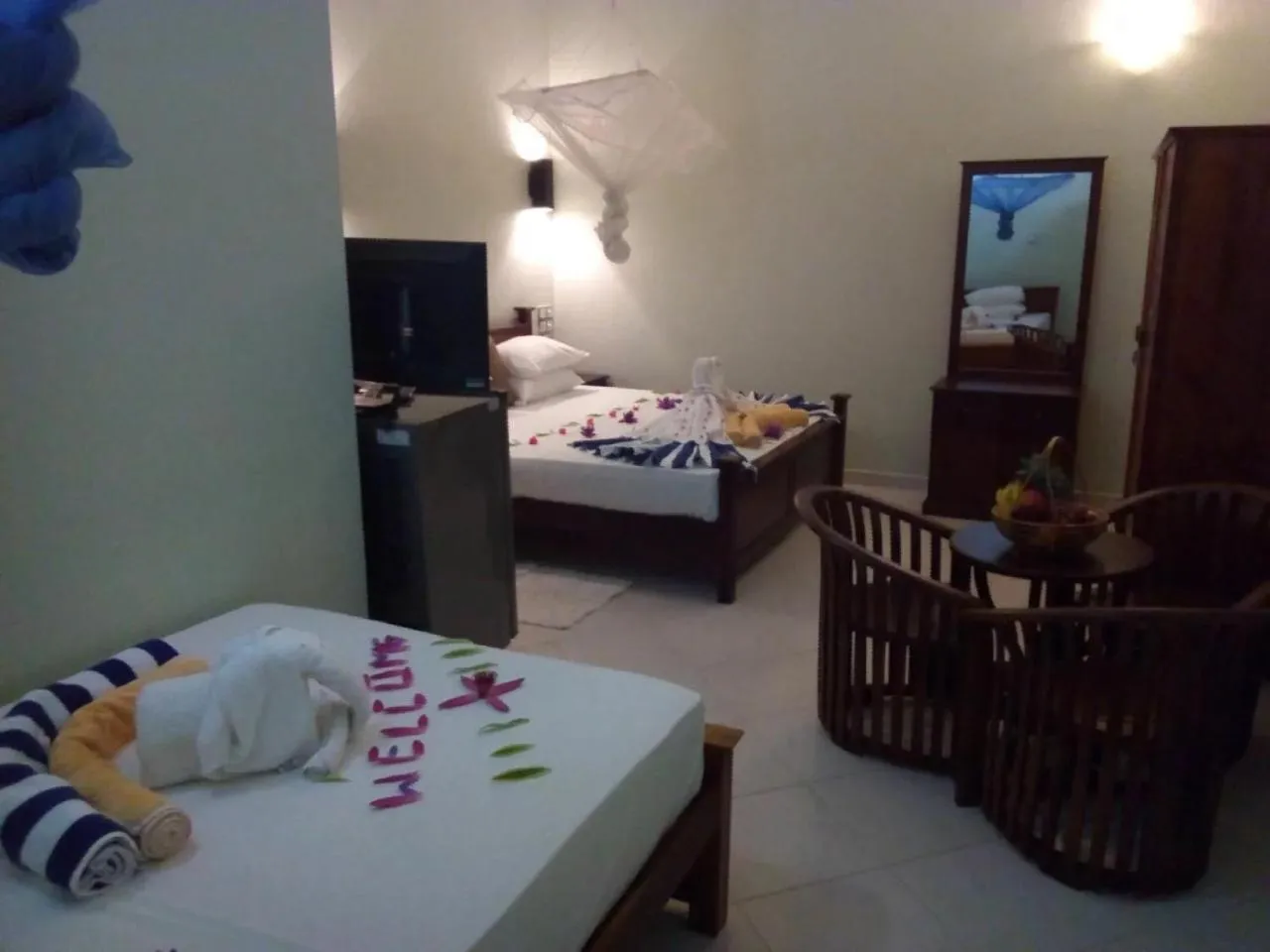 Bedroom, Bed in Methira Villa