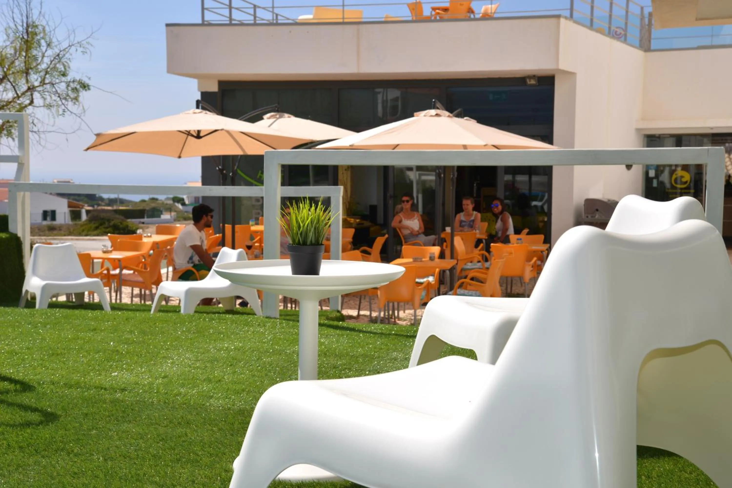 Patio in HI Arrifana Destination Hostel