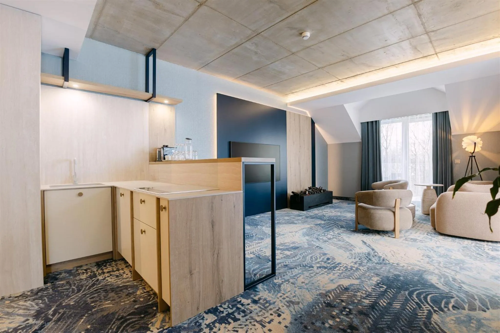 Kitchen or kitchenette in Aspen Prime Ski & Bike Resort - basen, sauna, jacuzzi, siłownia w cenie pobytu