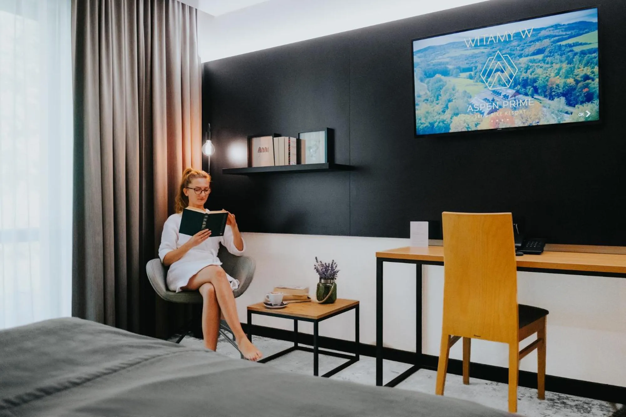 TV and multimedia in Aspen Prime Ski & Bike Resort - basen, sauna, jacuzzi, siłownia w cenie pobytu