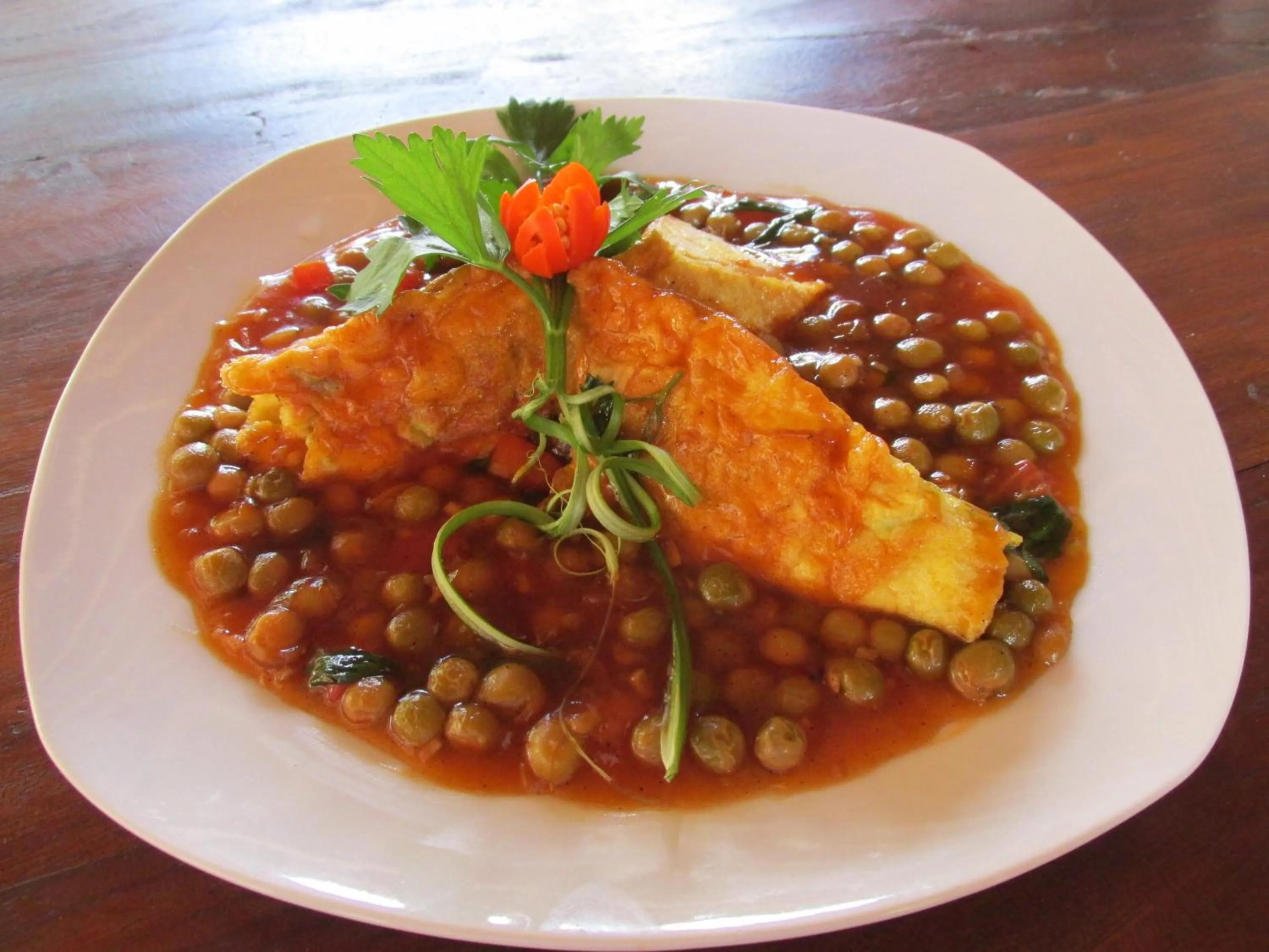 Food close-up in Cempaka Villa