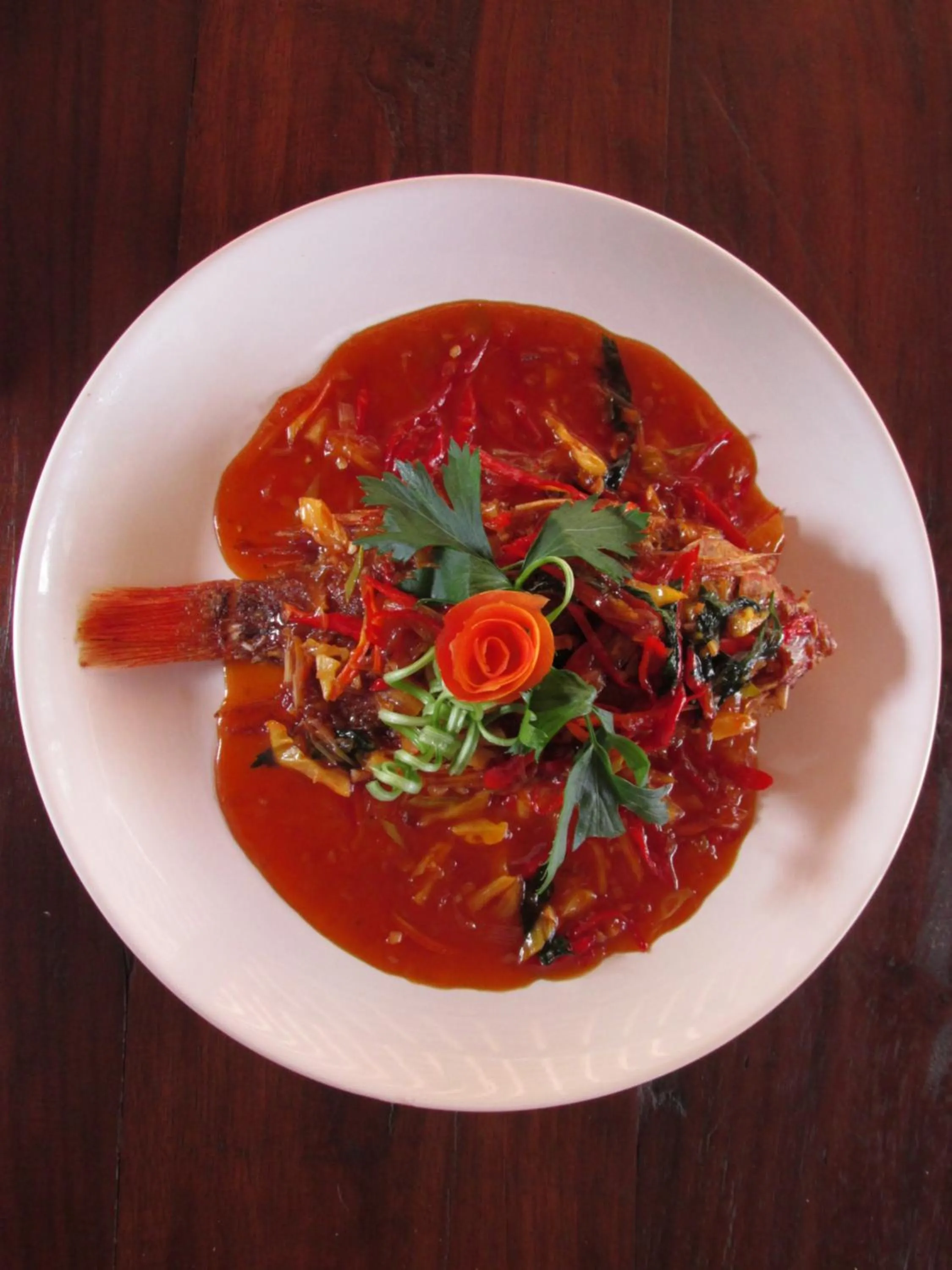 Food close-up in Cempaka Villa