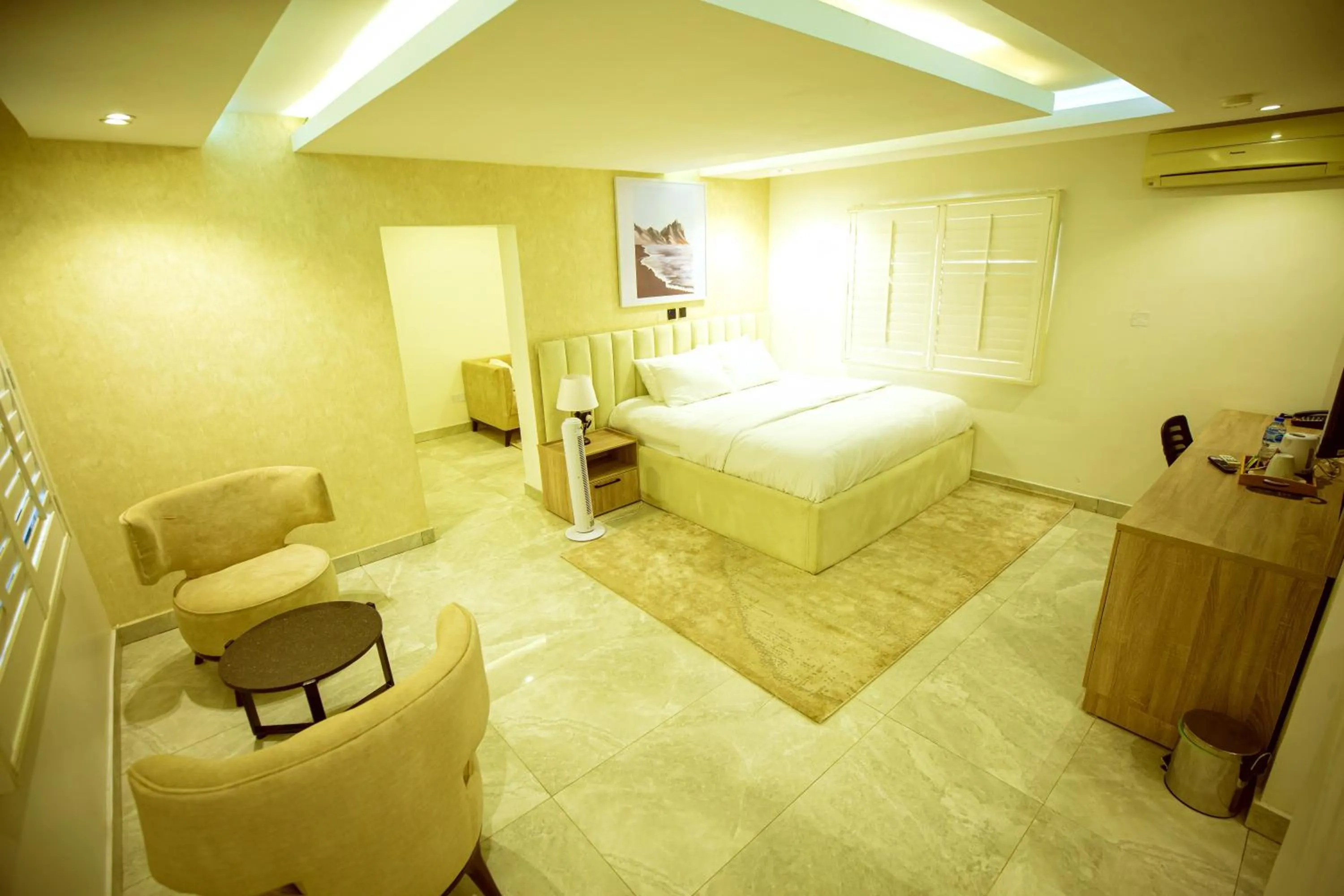 Bed in Tranquil Oasis Hotel