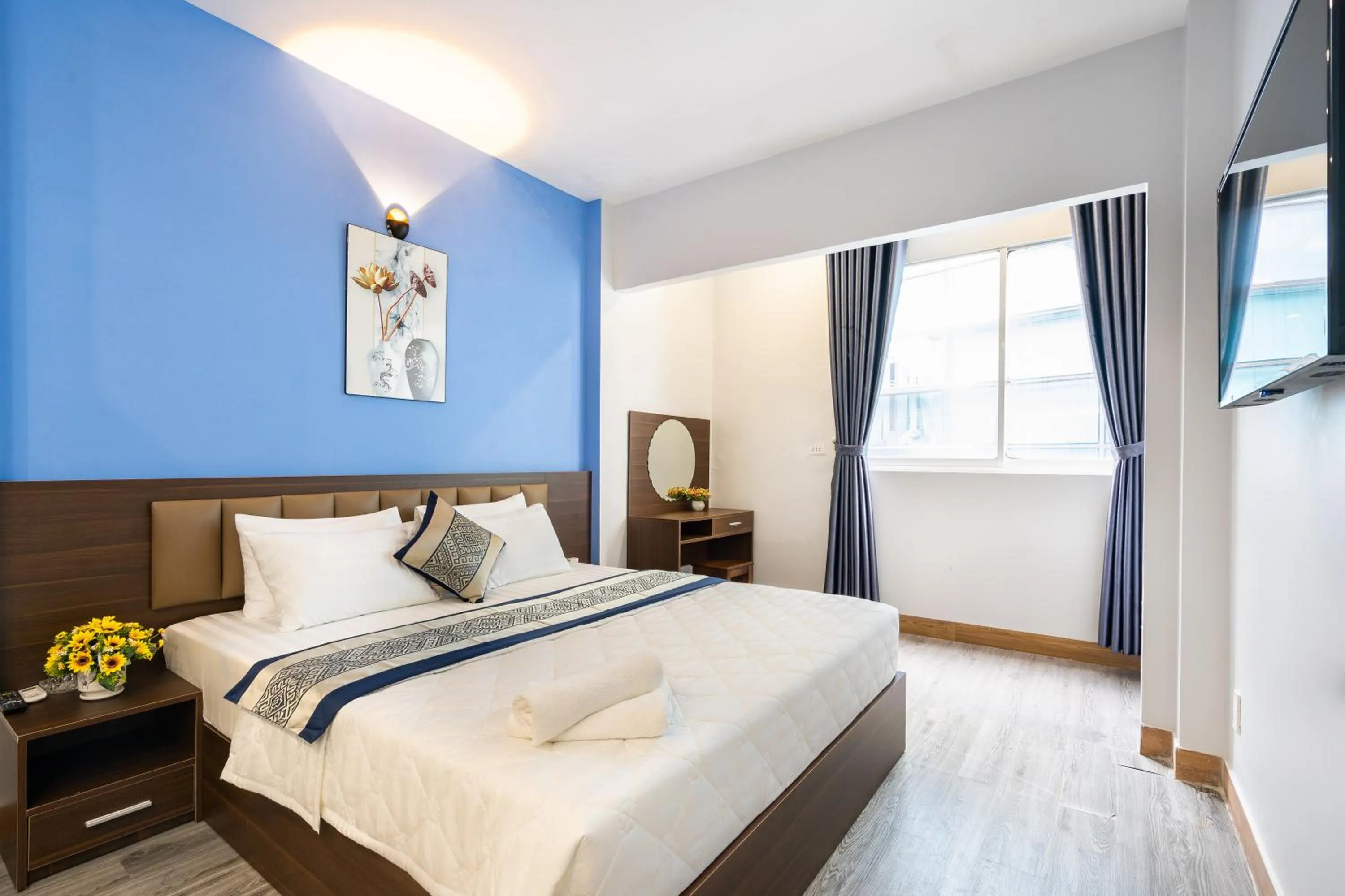 Bed in Green Airport Hotel