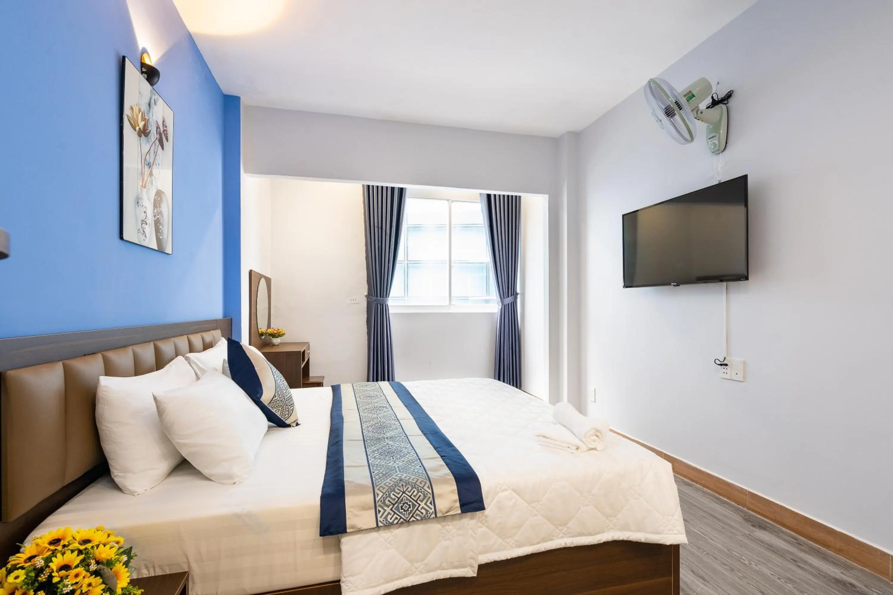 Bed in Green Airport Hotel