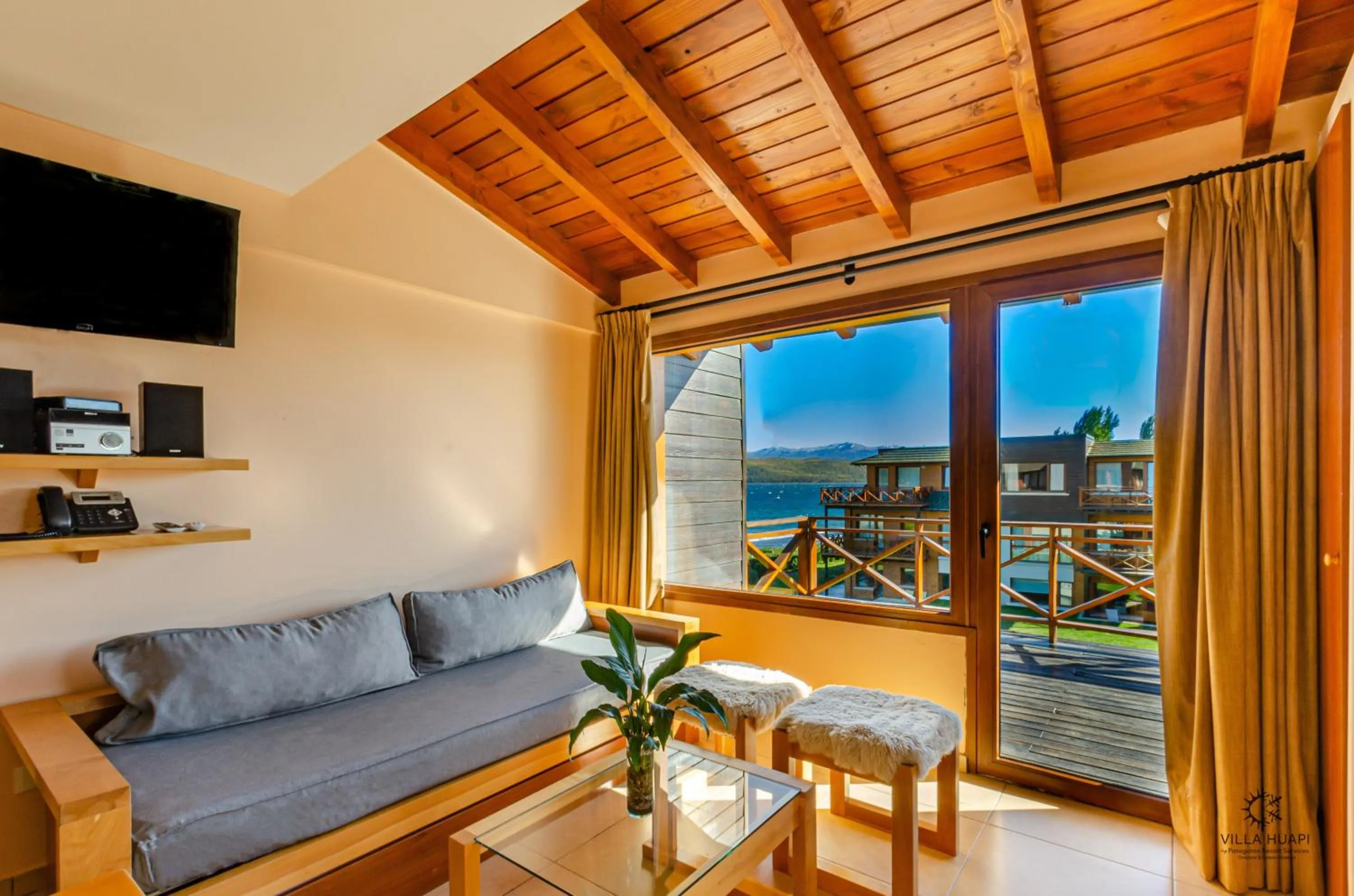 Living room in Villa Huapi