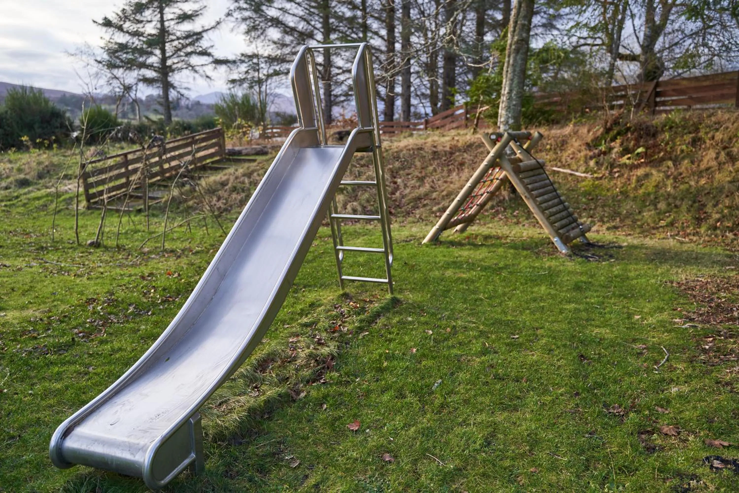 Children play ground in Linnhe Lochside Holidays