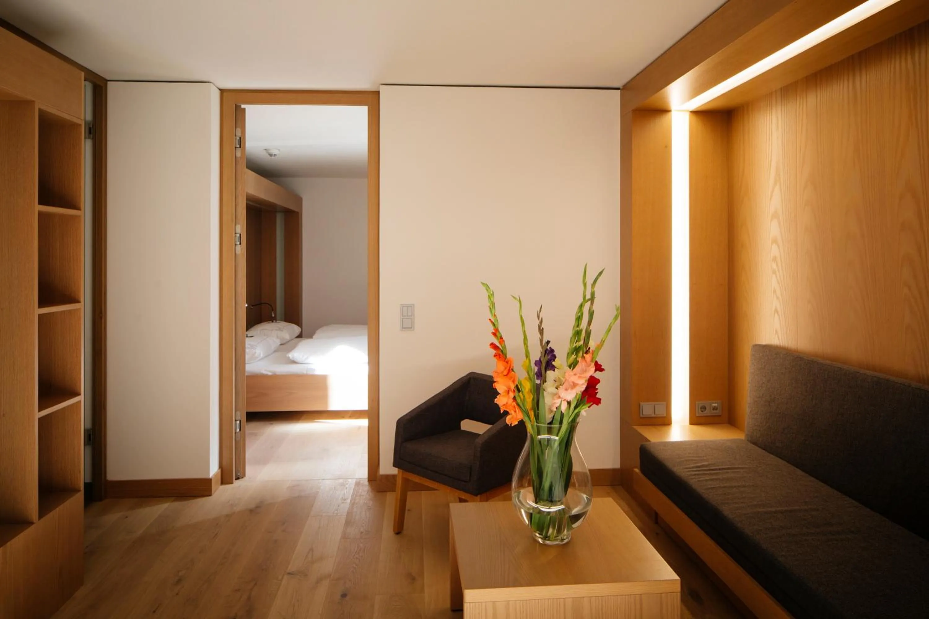 Living room, Bed in Schloss Hohenkammer