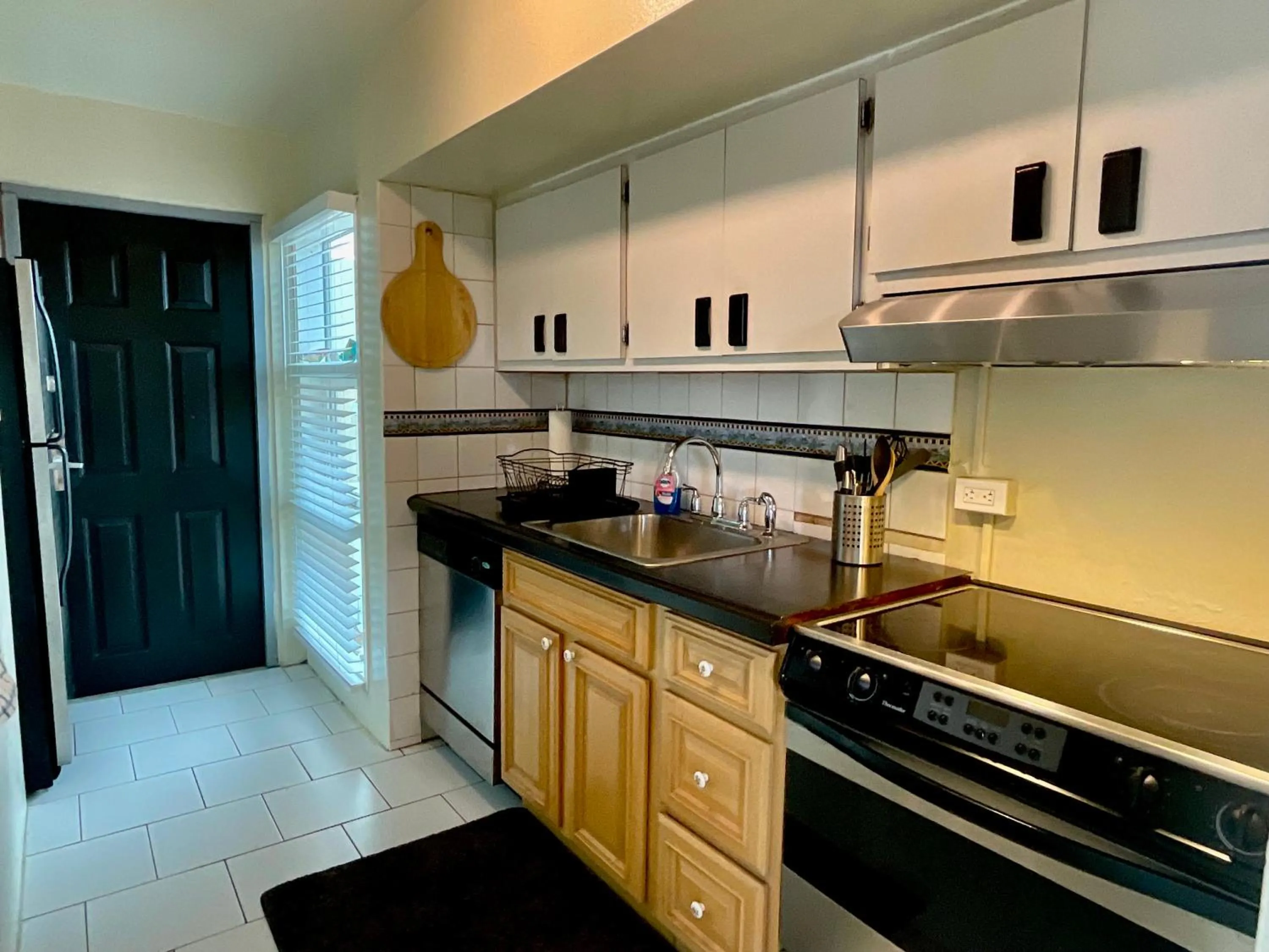 kitchen in The Frederiksted Hotel