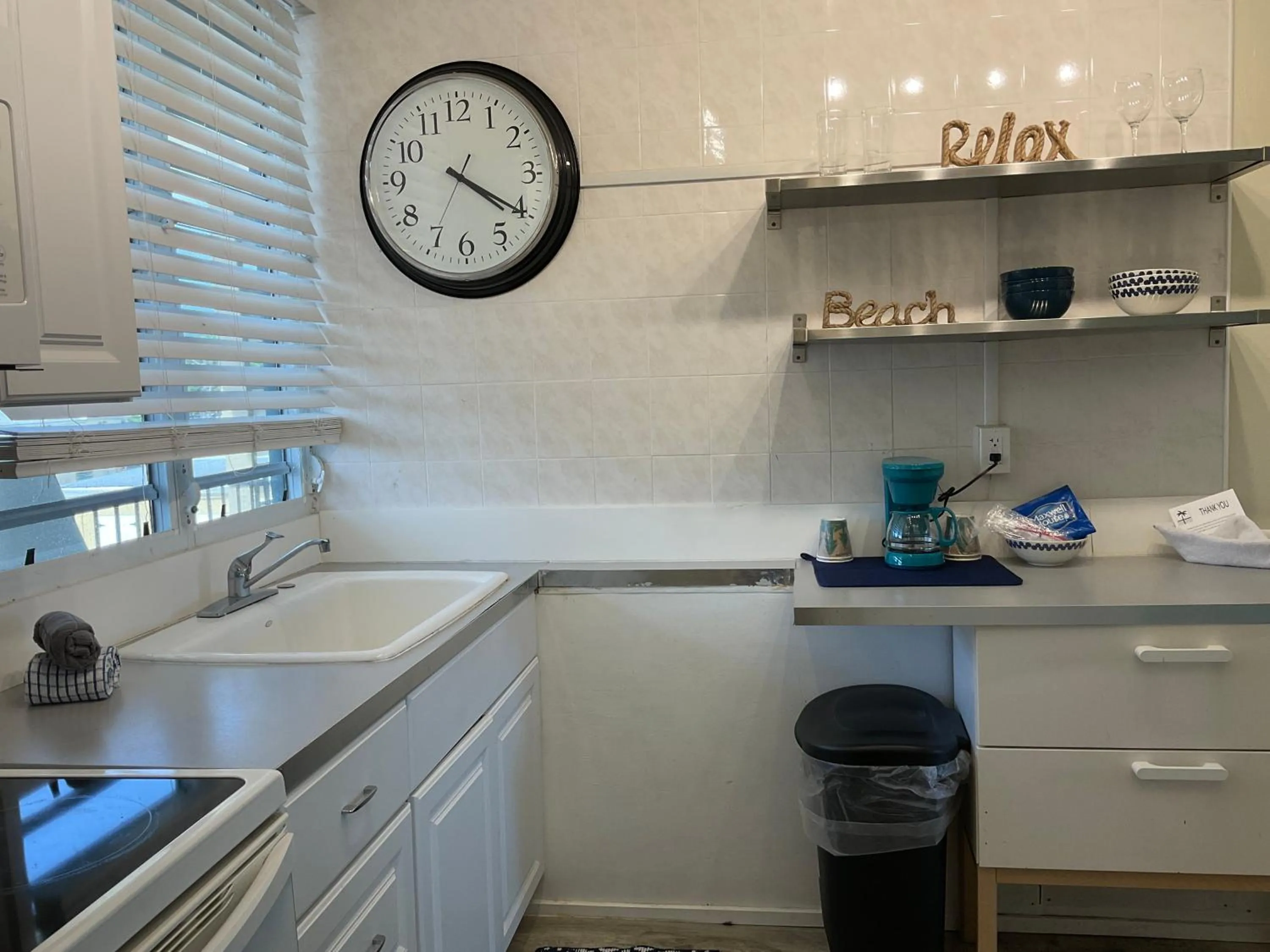 Kitchen or kitchenette in The Frederiksted Hotel