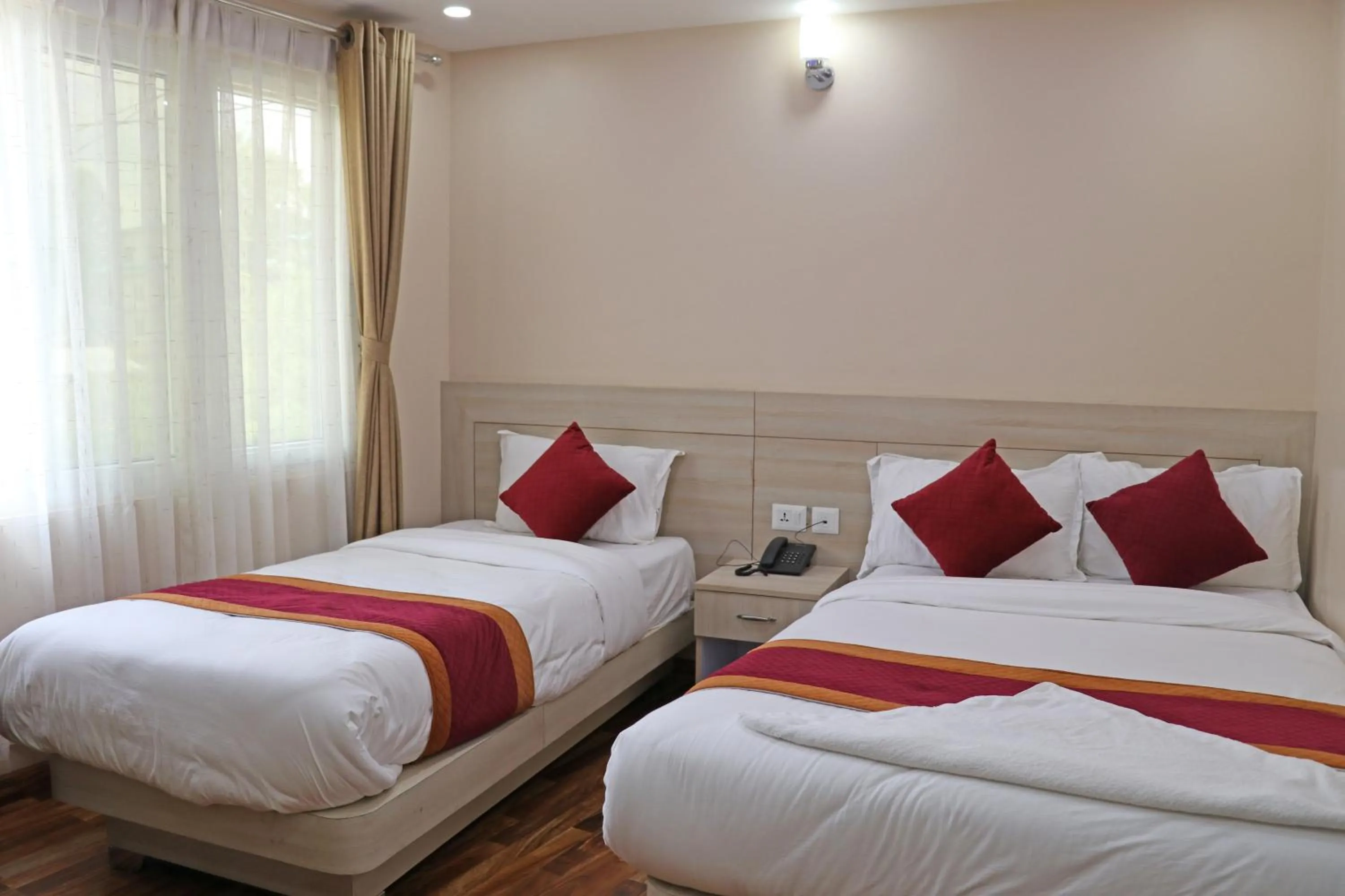 Bed in Hotel Aaradhya