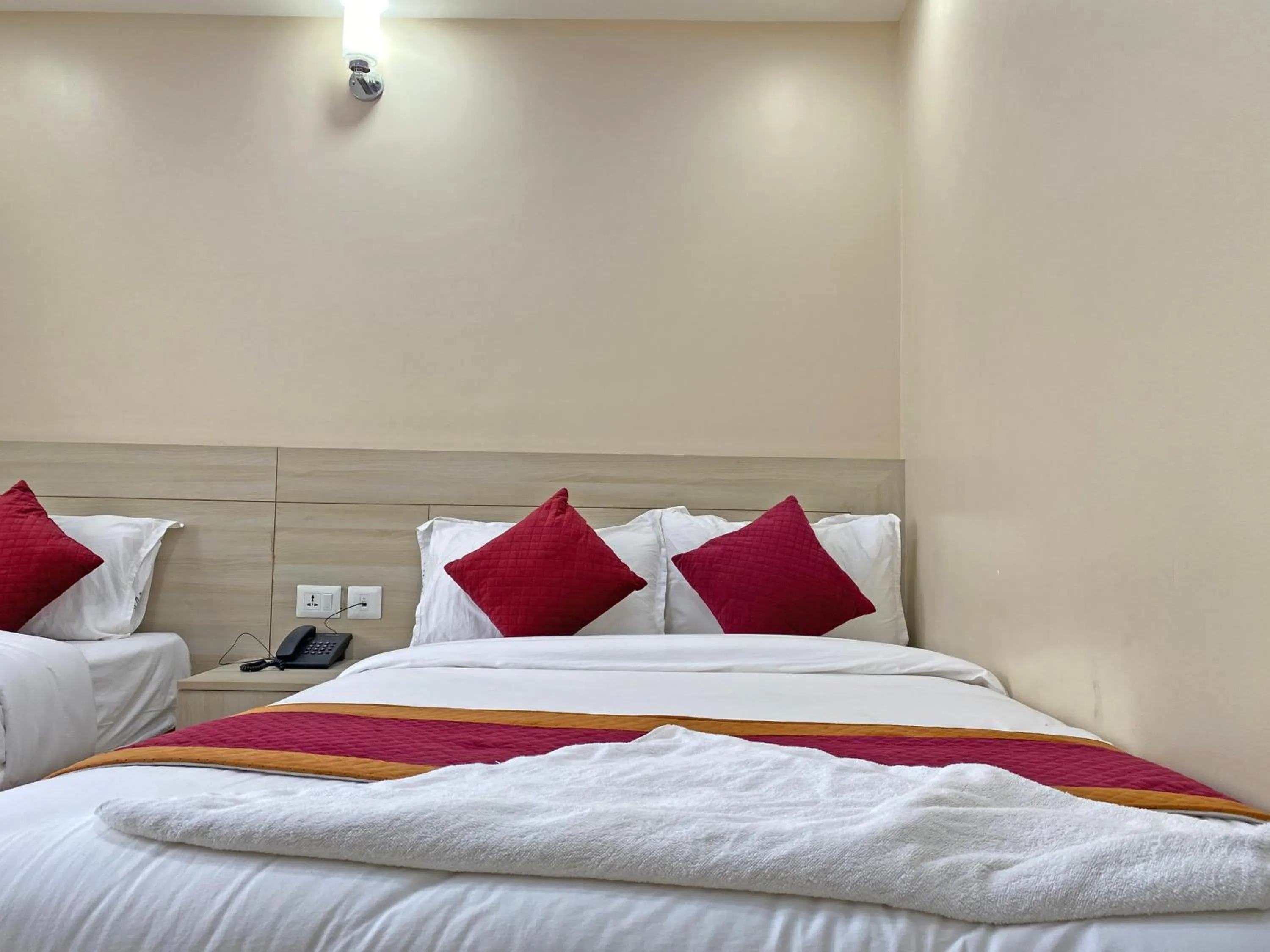 Bed in Hotel Aaradhya