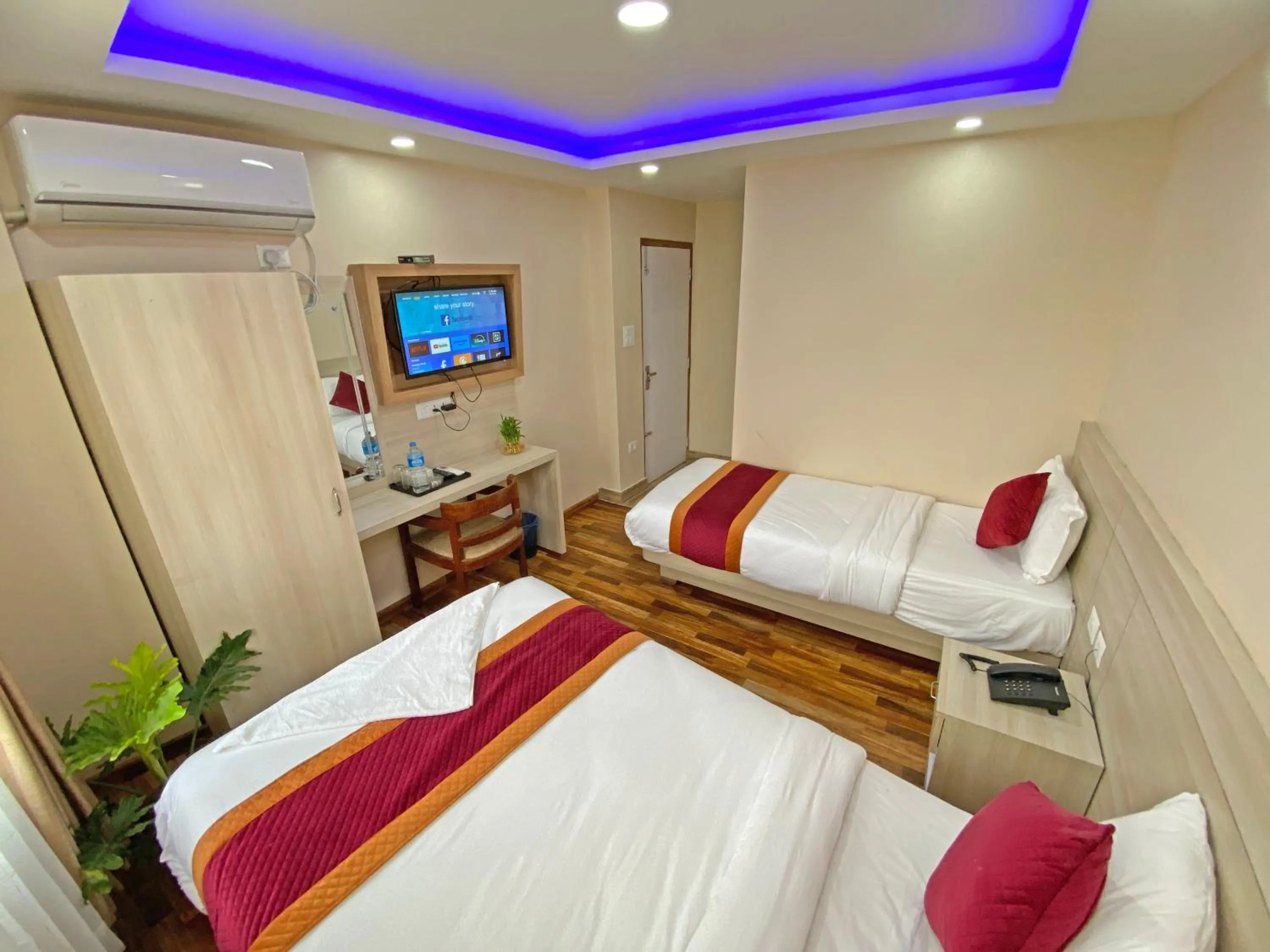 Bed in Hotel Aaradhya