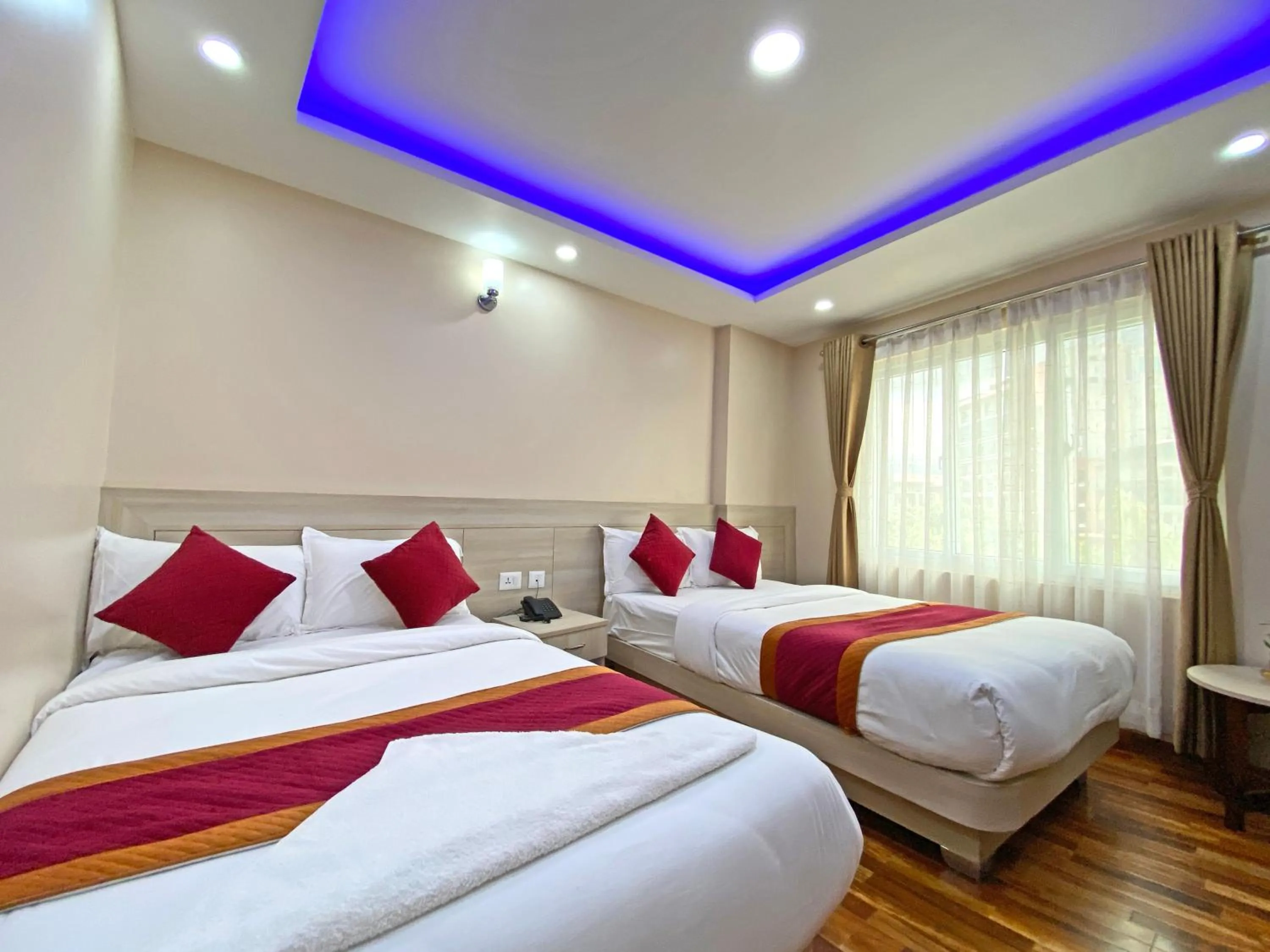 Bed in Hotel Aaradhya