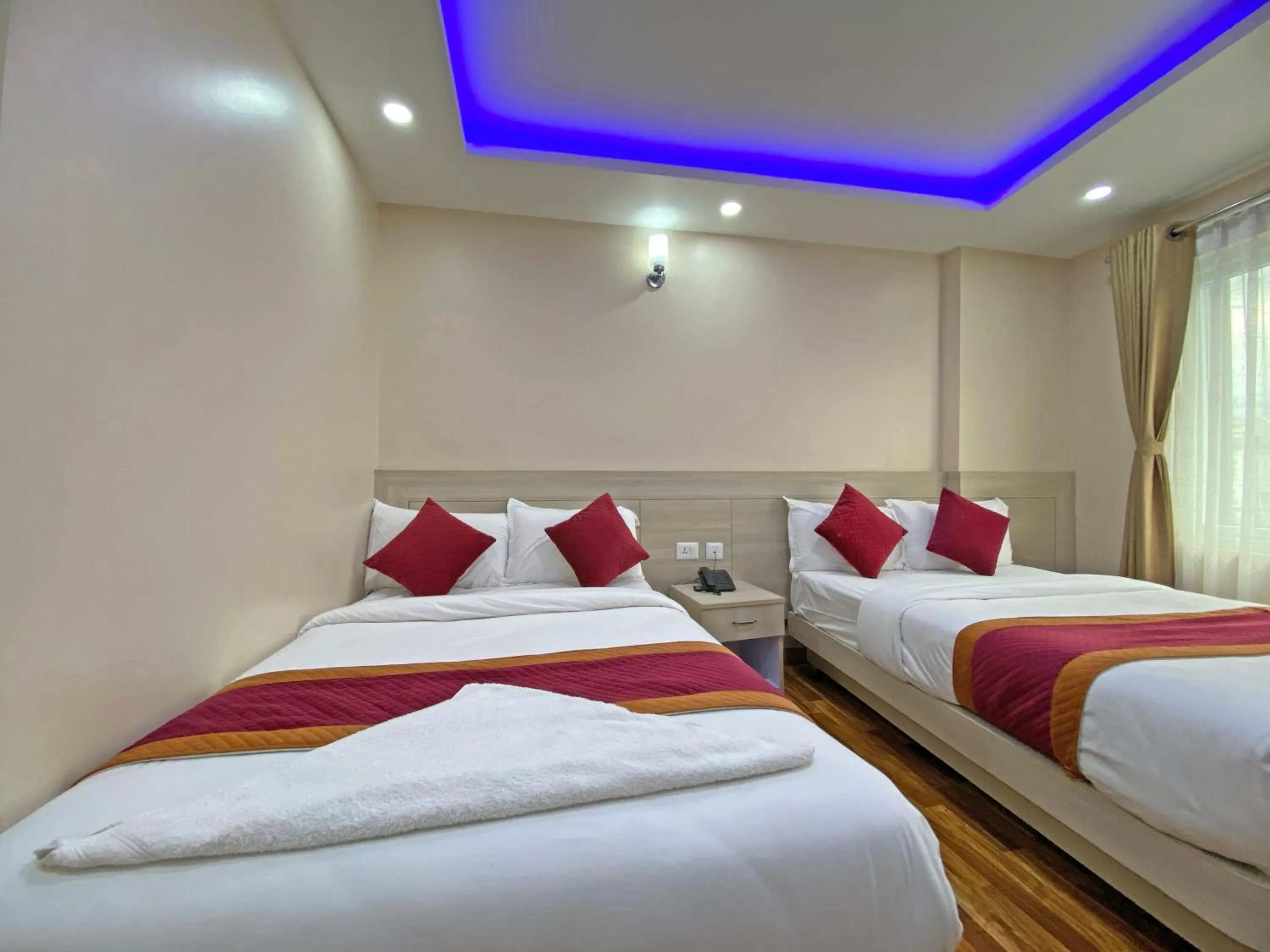 Bed in Hotel Aaradhya