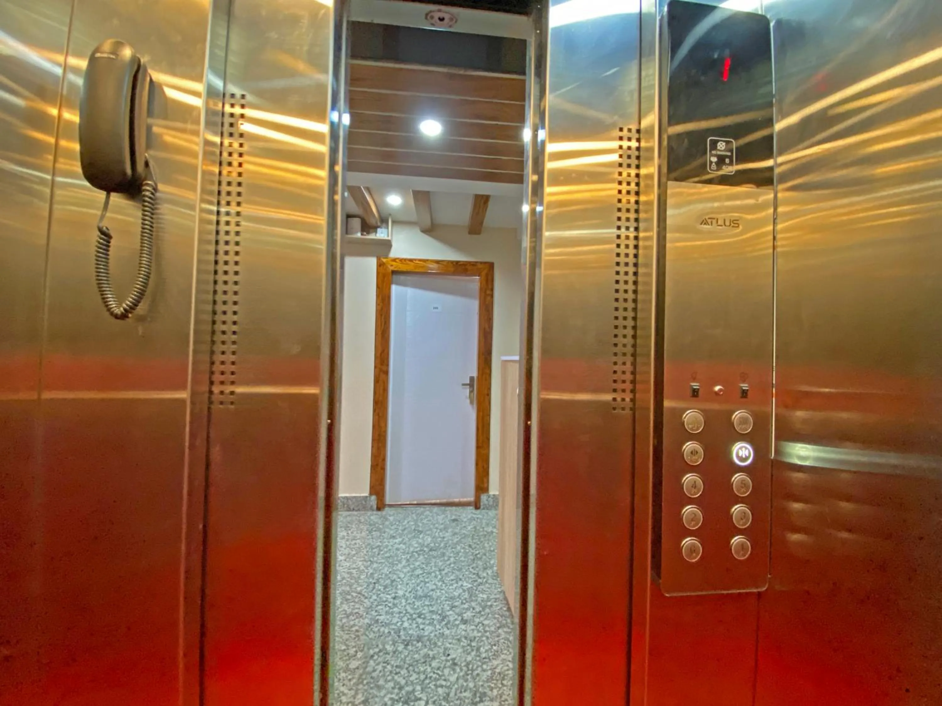elevator in Hotel Aaradhya