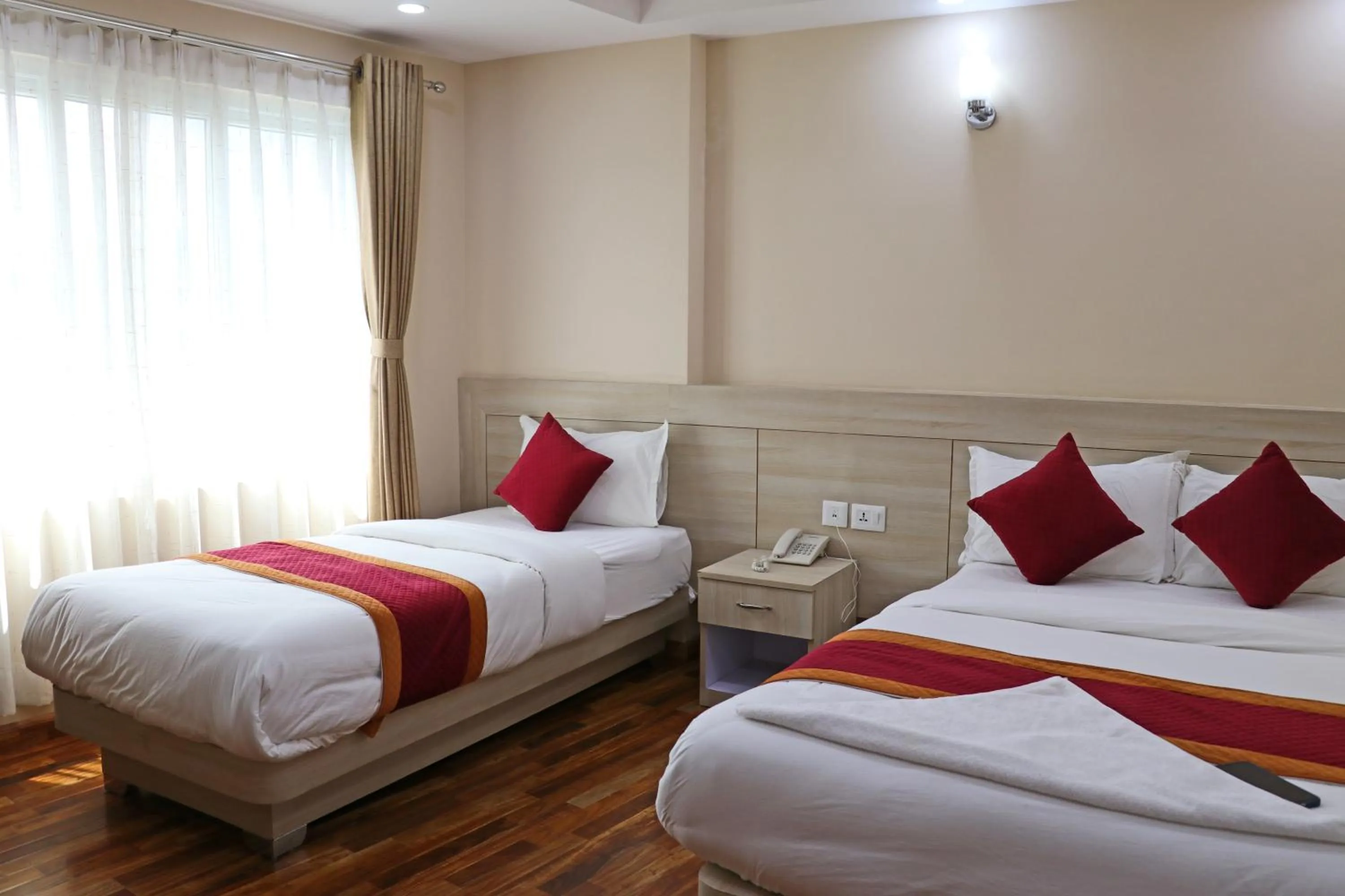 Bed in Hotel Aaradhya