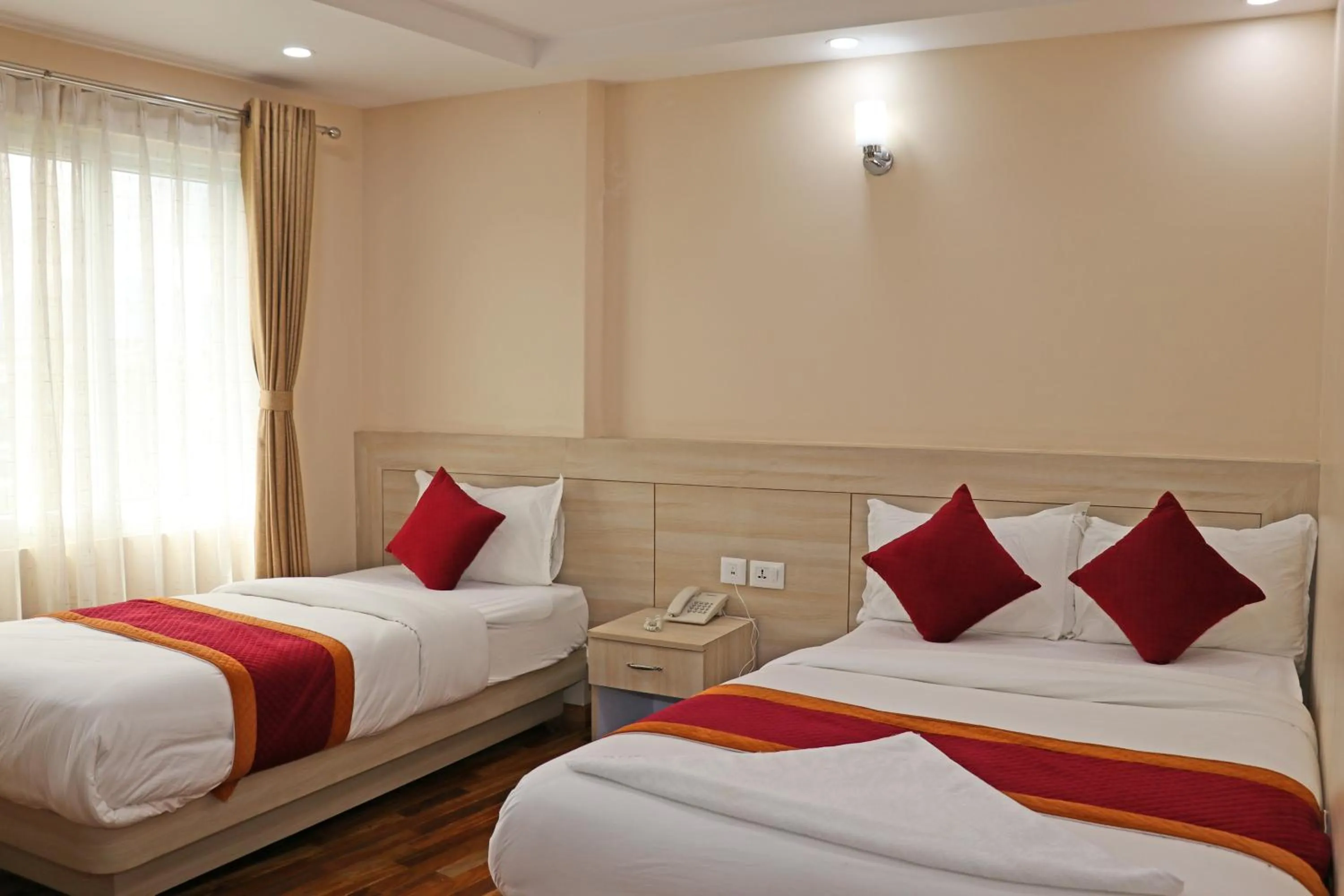 Bed in Hotel Aaradhya