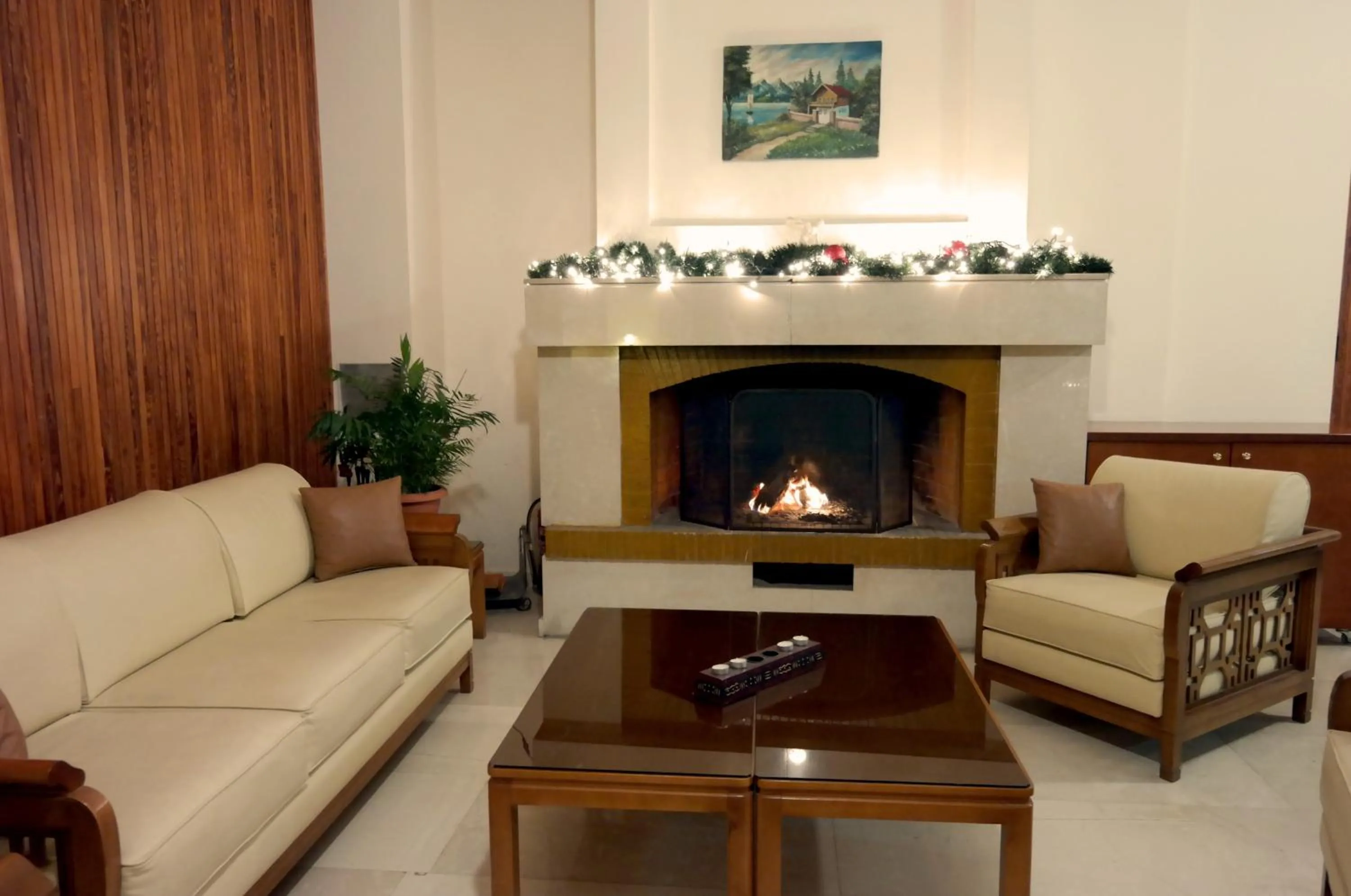 Communal lounge/ TV room in Hotel Excelsior