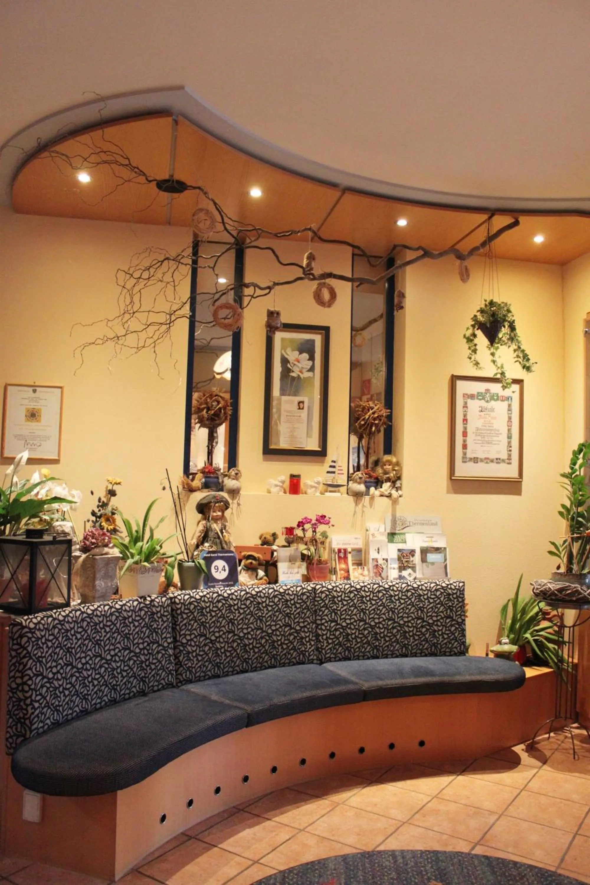 Lobby or reception in Hotel Garni Thermenoase