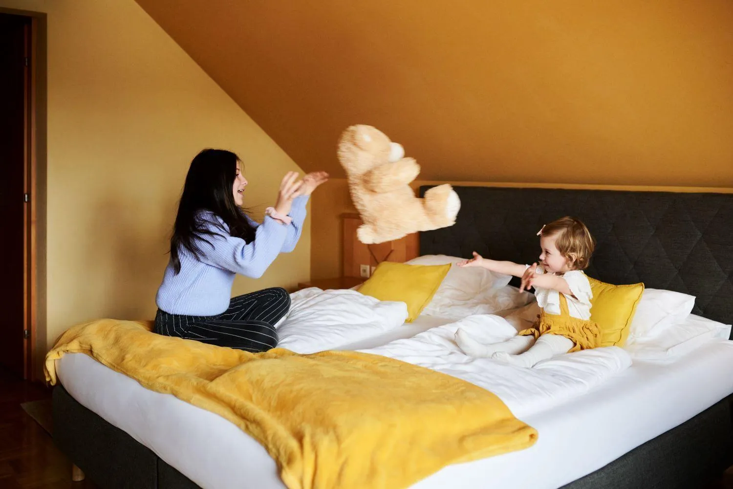 Family, Bed in Hotel Garni Thermenoase