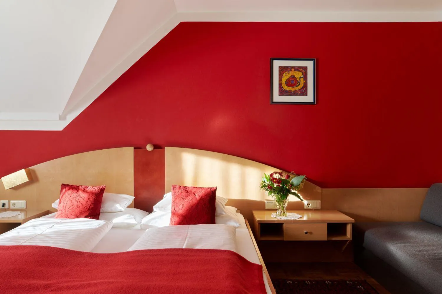 Photo of the whole room, Bed in Hotel Garni Thermenoase