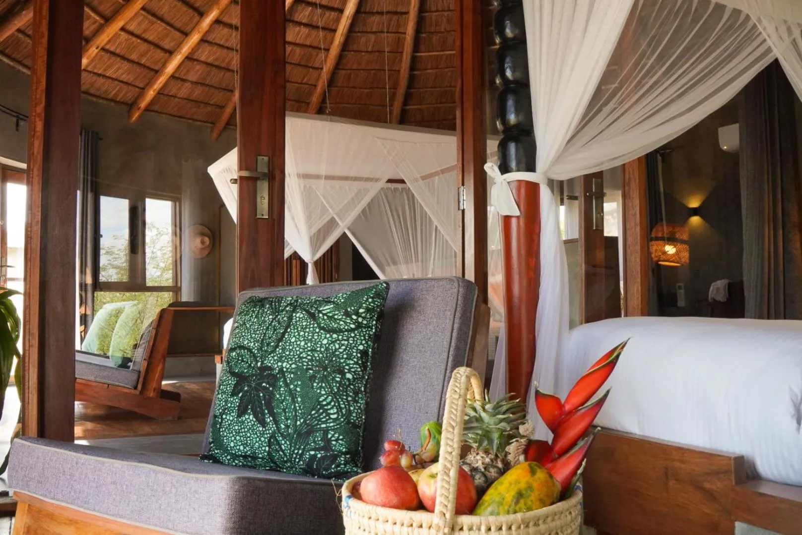 Bedroom in Suricata Boma Lodge