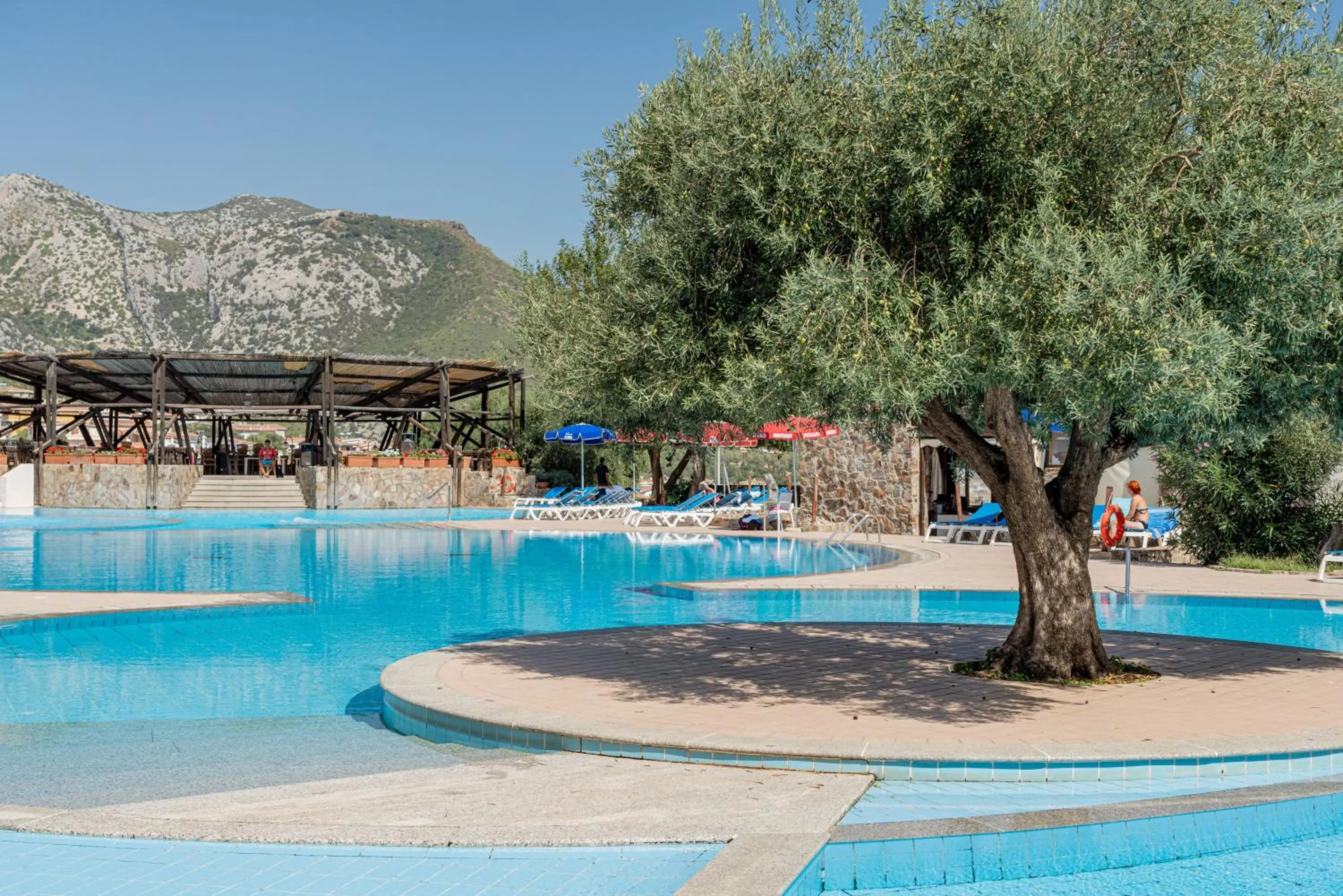 Pool view in Club Esse Cala Gonone