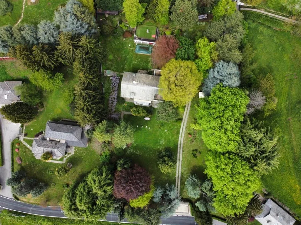 Bird's eye view in Villa Sofia luxury home between Como and MIlano