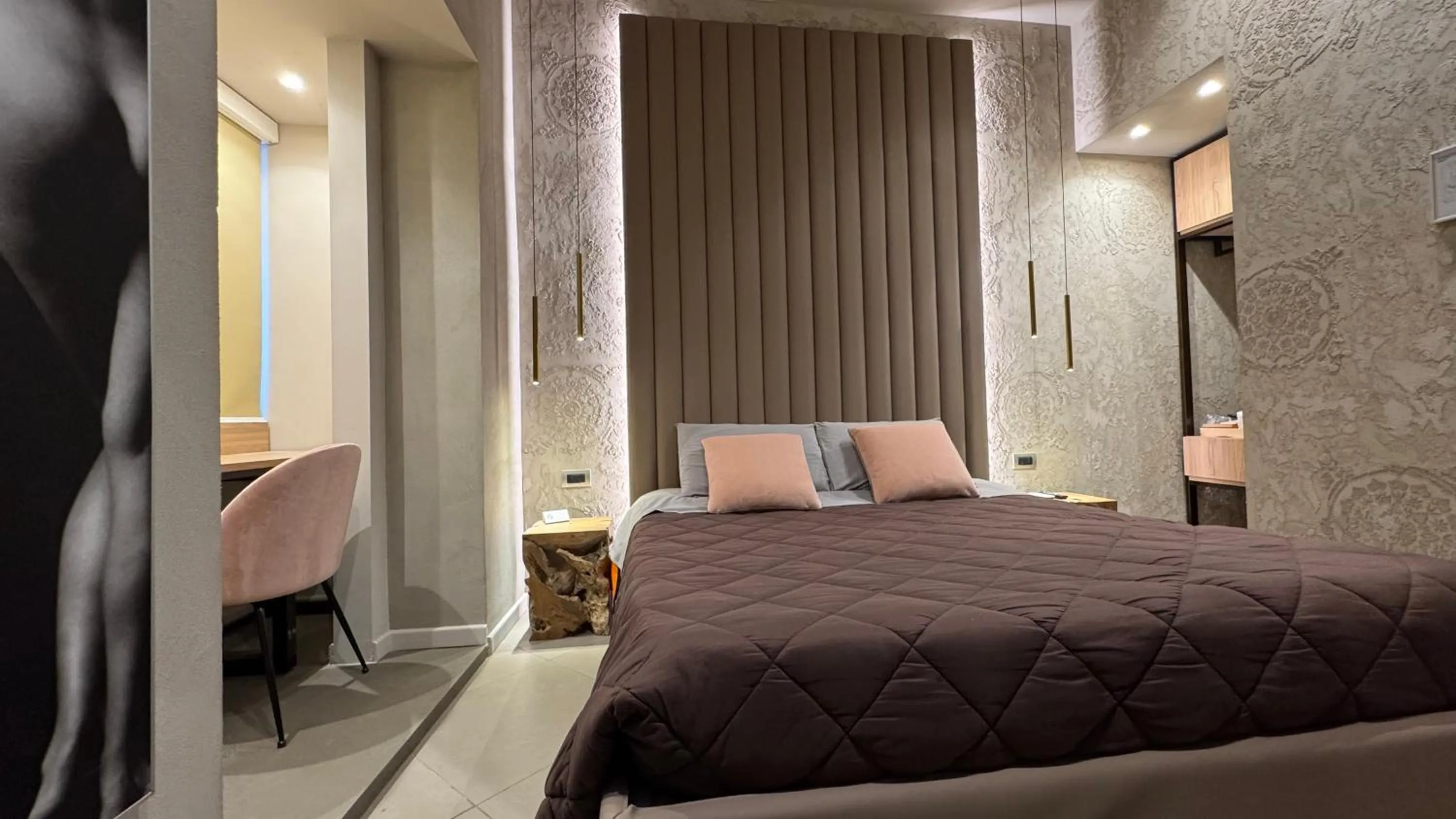 Bed in Tropicana Room